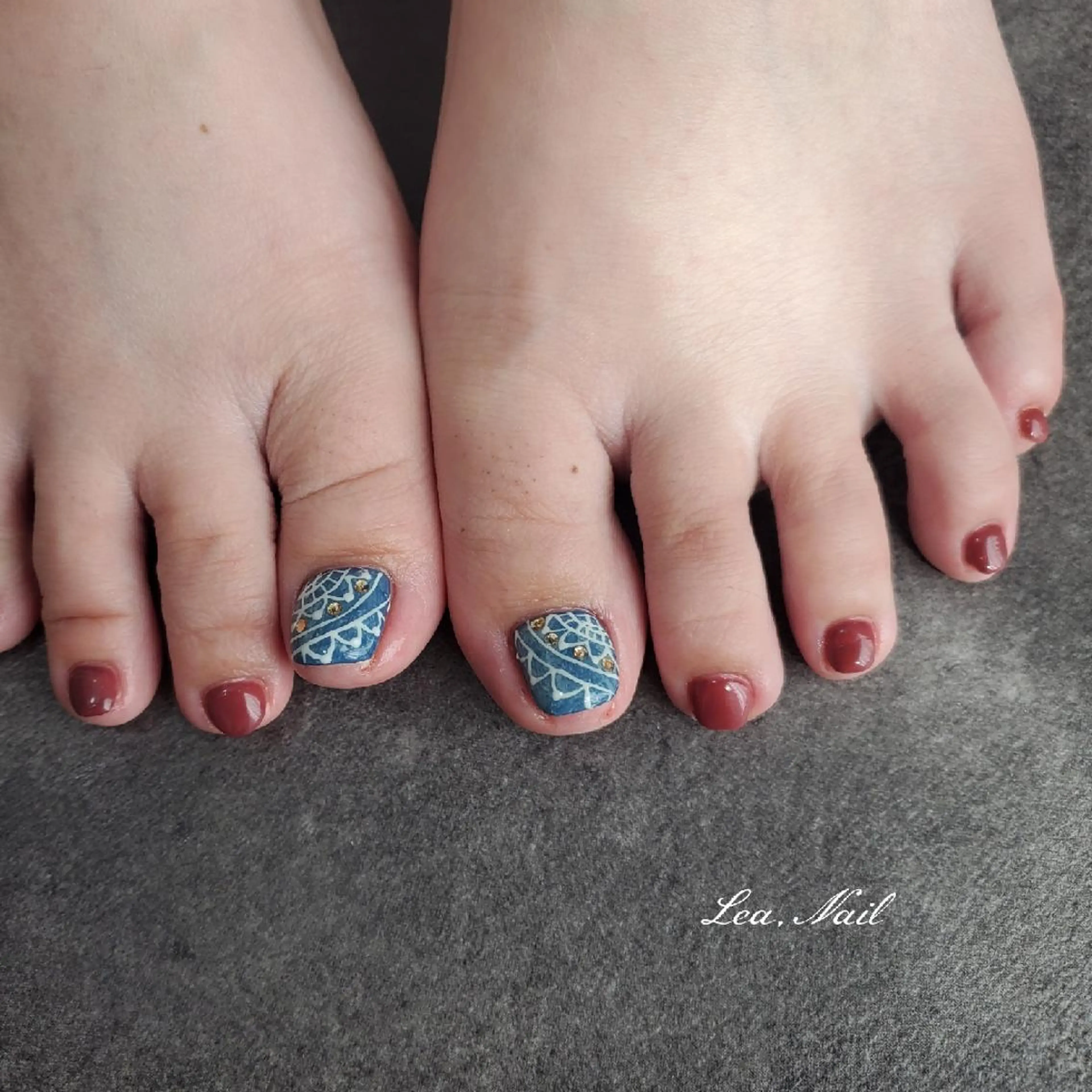 ネイル フットネイル Lea,Nail所属・松橋 愛のネイルデザイン