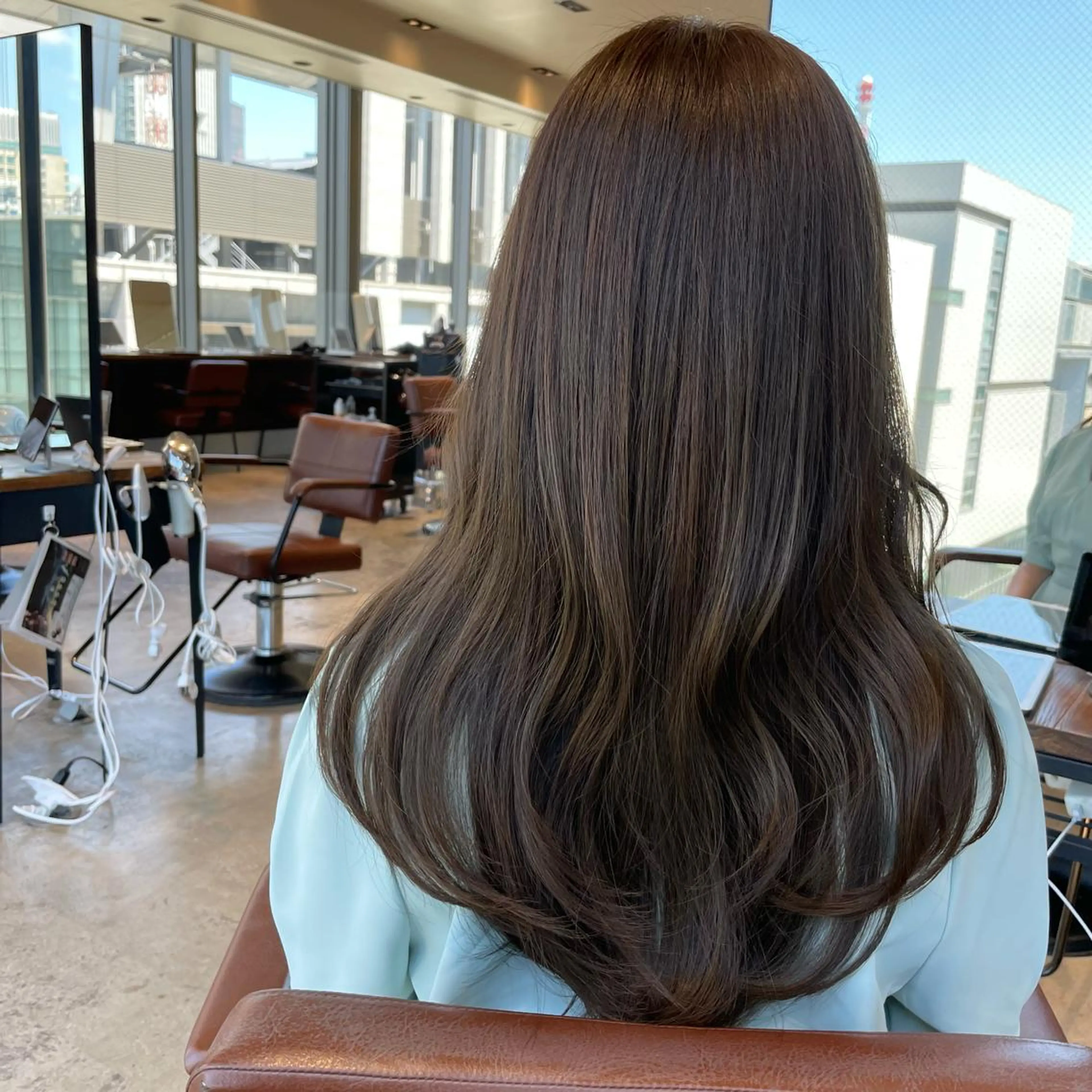 ロング 本格韓国ヘア🇰🇷 【uni】キューさんのヘアスタイル