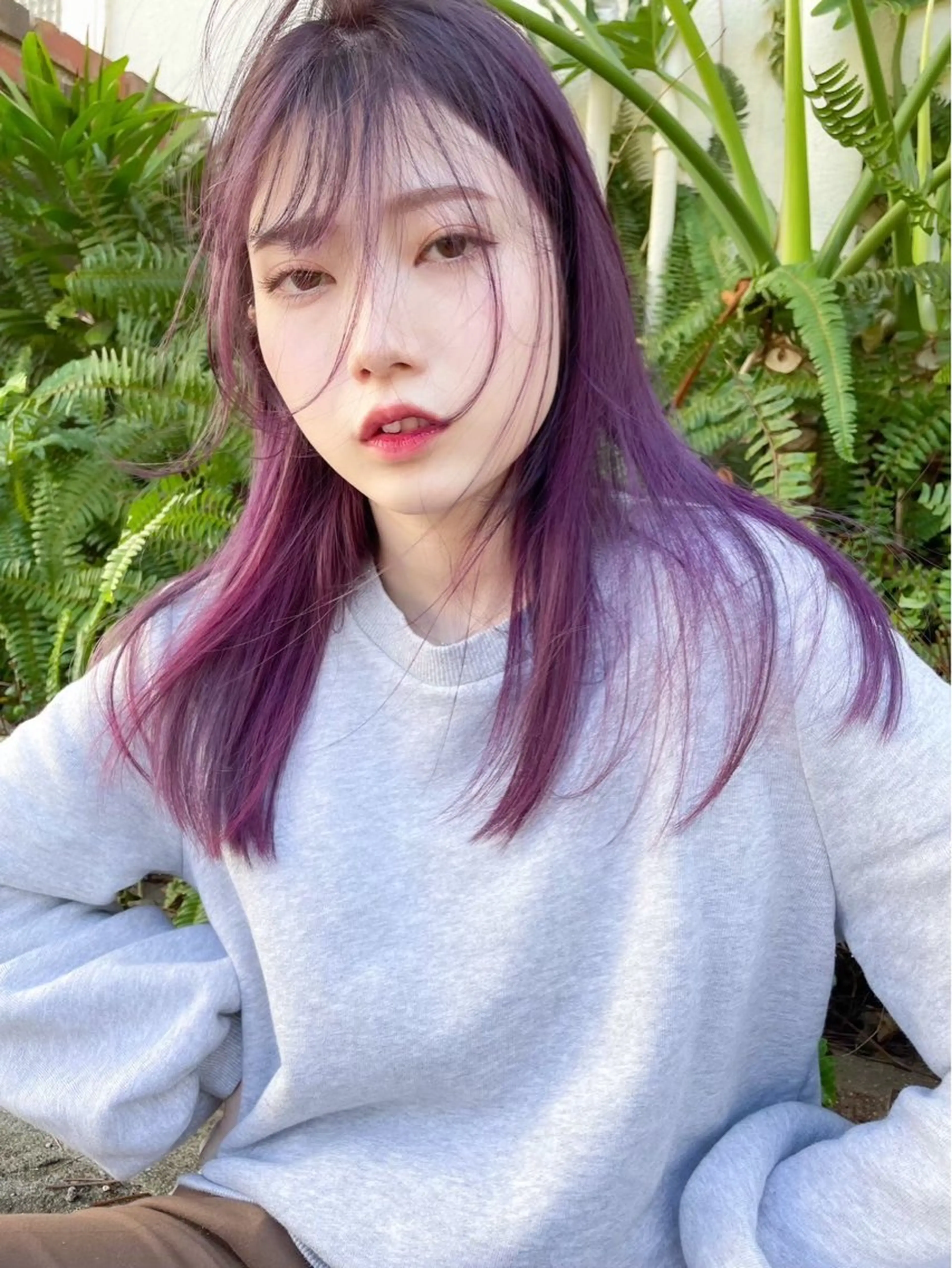 ロング カラー ness 一花のヘアスタイル