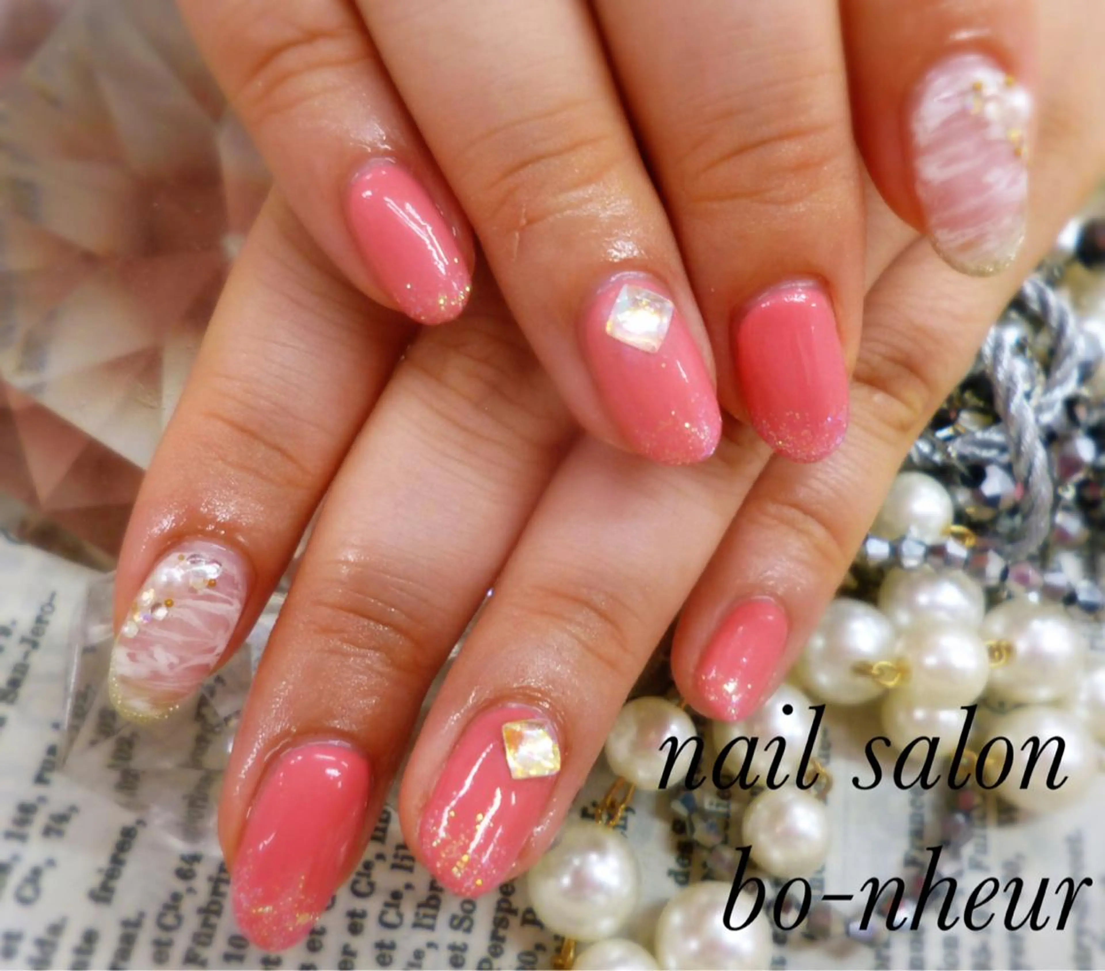 ネイル シンプルネイル bo-nheur ボ・ヌールのネイルデザイン