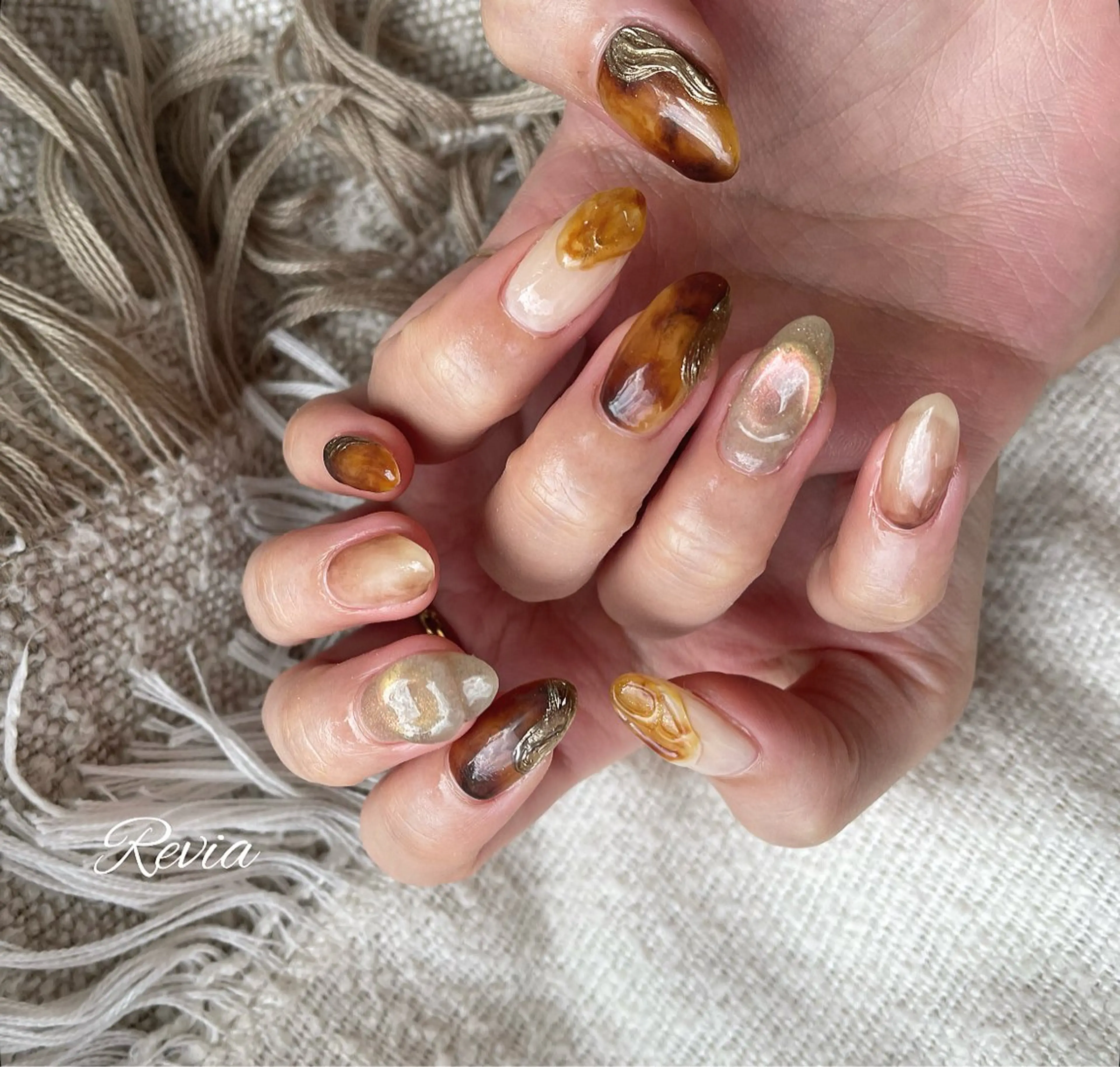 ネイル ハンドネイル revia所属・ERI Nailistのネイルデザイン