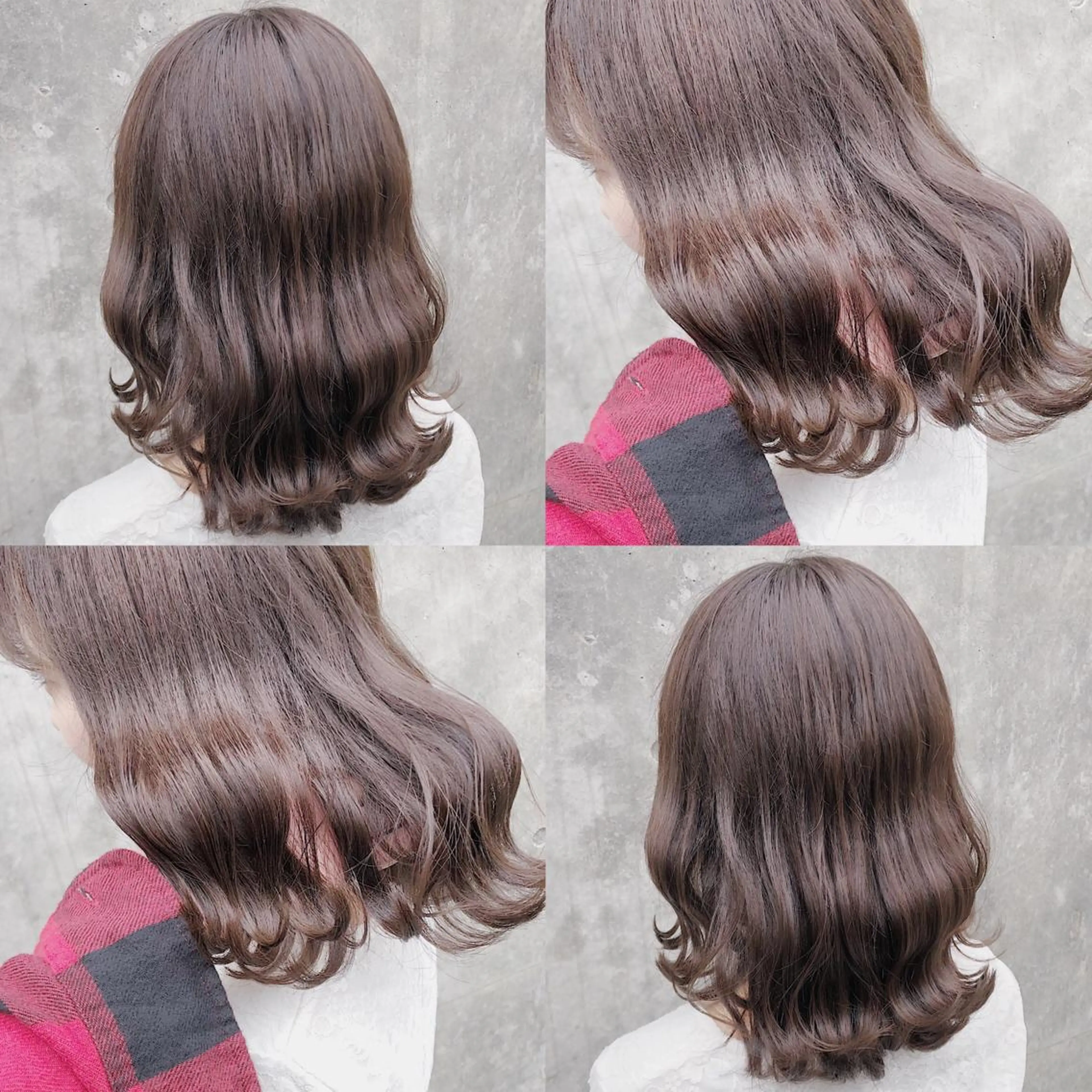 ミディアム カラー ヘアアレンジ メンズ キッズ ブラウンカラー 透明感カラー ココアブラウン カット ヘアカラー トリートメント 💟Chloe原宿店 🩶ハイトーンのヘアスタイル