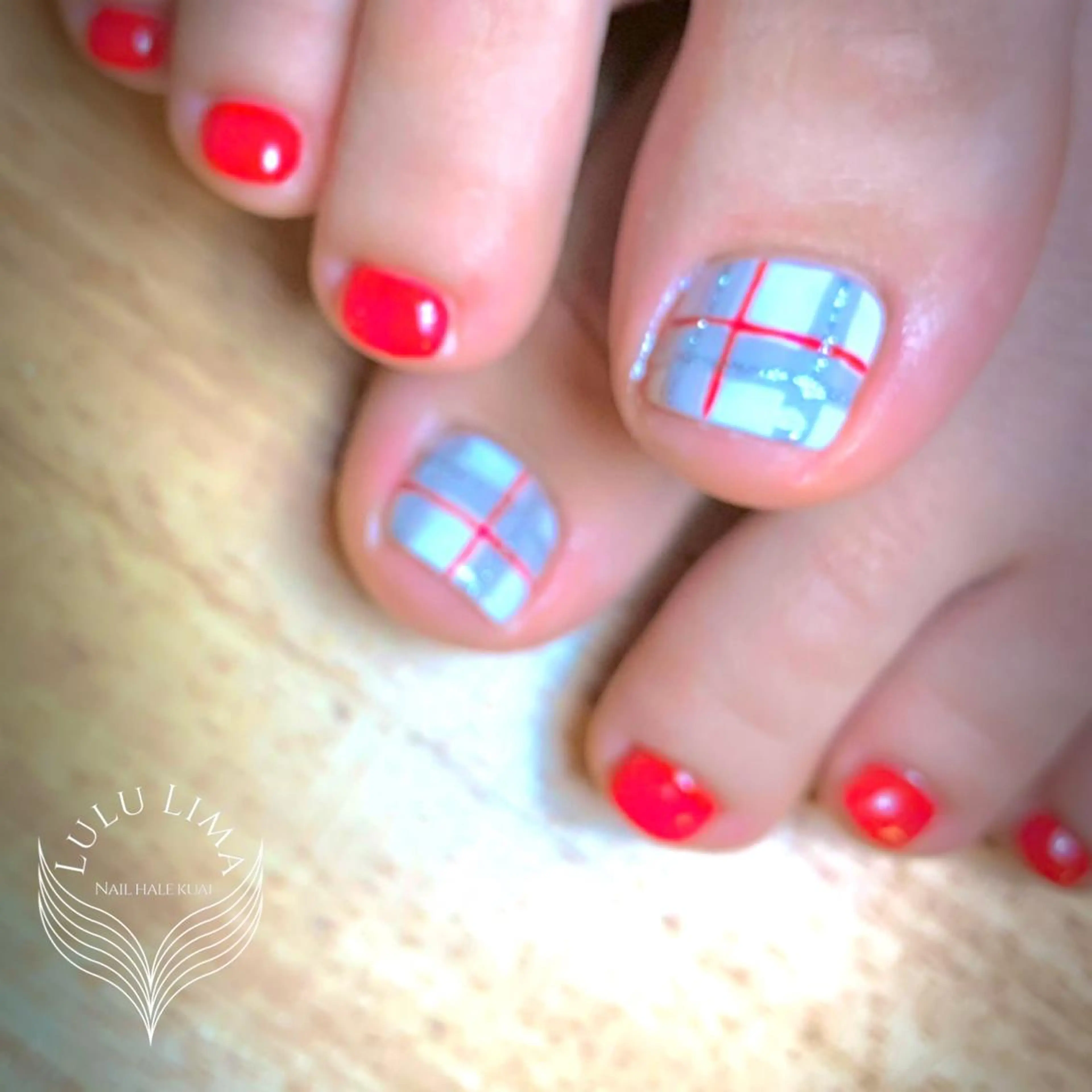 ネイル フットネイル 冬ネイル クリスマス フットネイル LULU LIMAのネイルデザイン