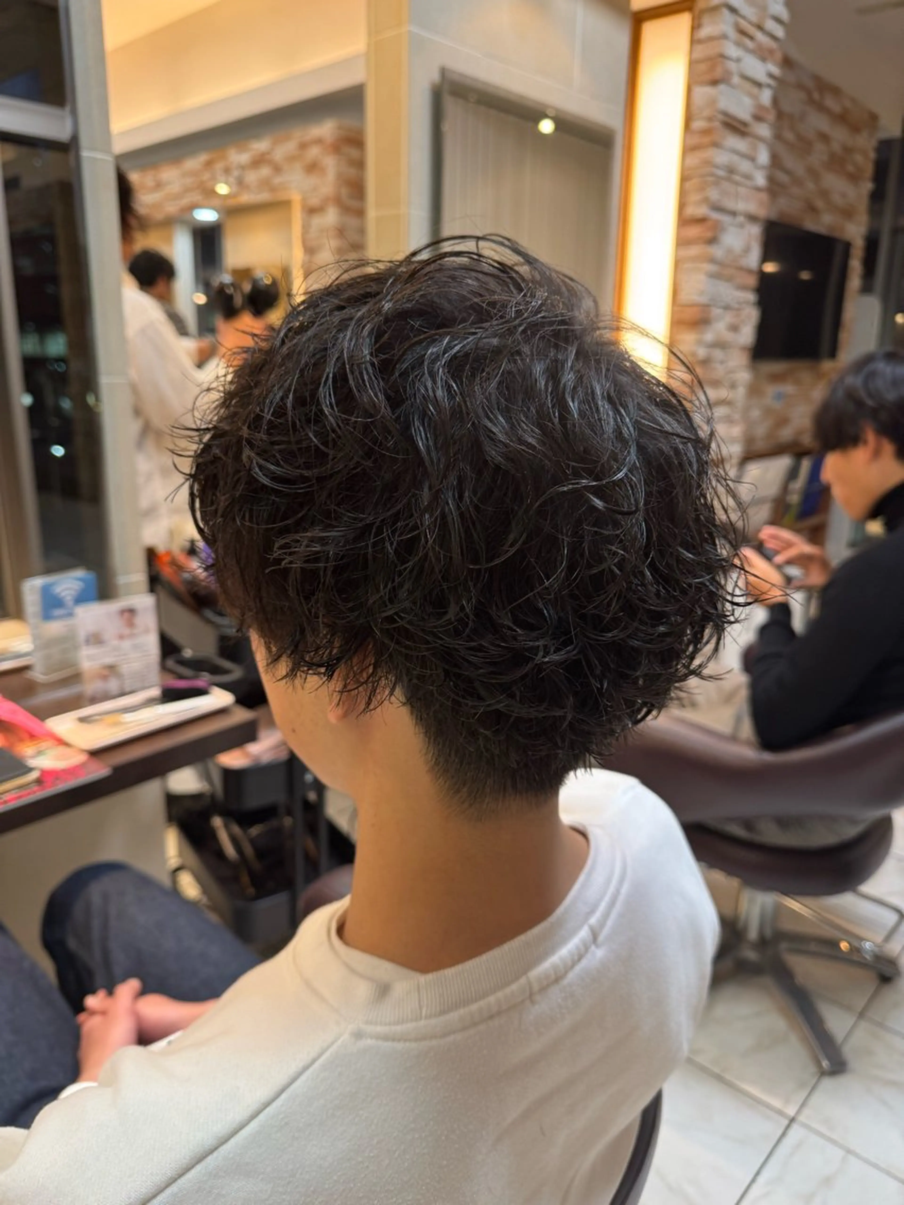 パーマ メンズ カット パーマ ⭐️透明感カラー/ パーマ⭐️宮野翔のヘアスタイル