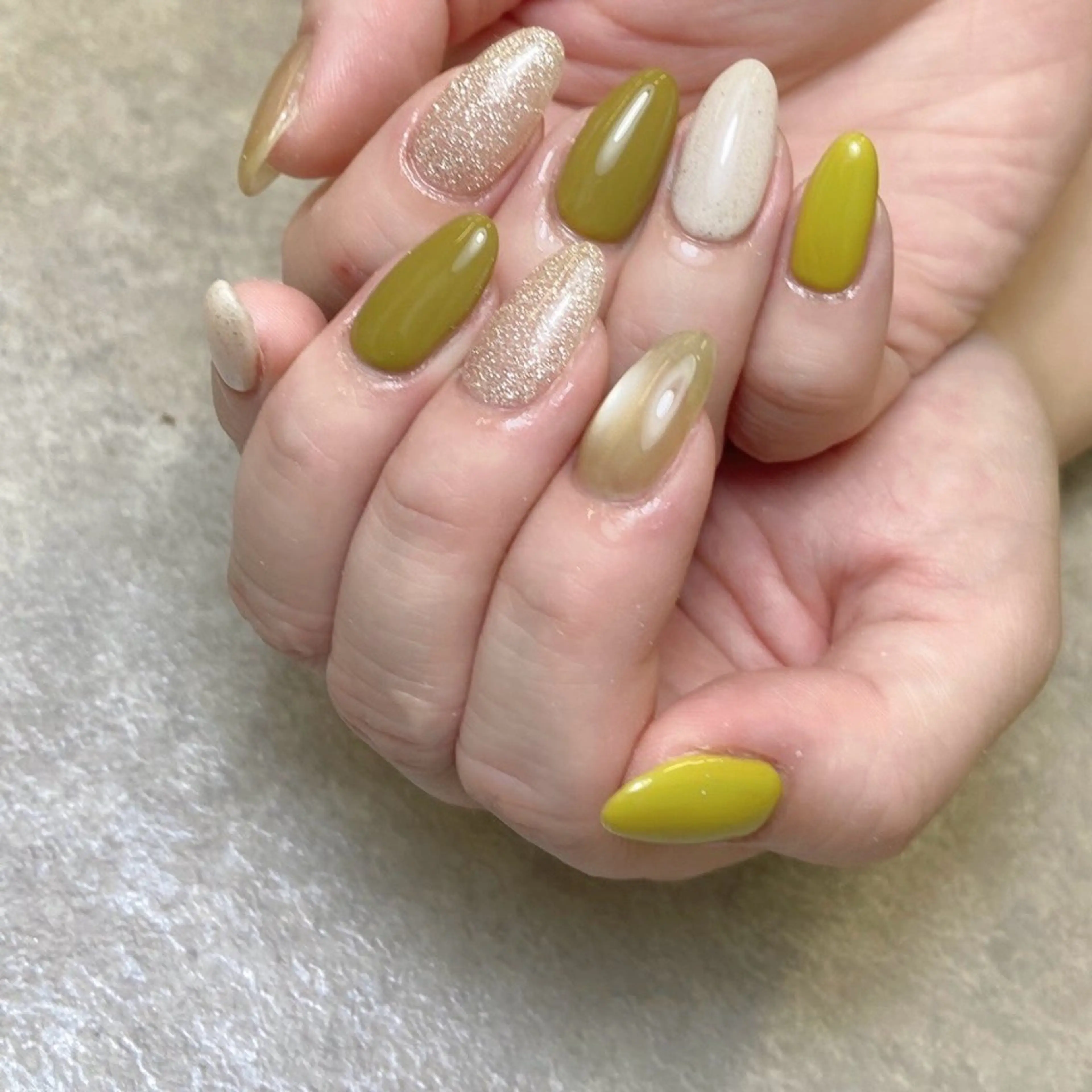 🌈12月限定練習モデル🌈【オフあり】5色セレクトコース／推しカラーネイル(マグネット2色まで◎)の写真