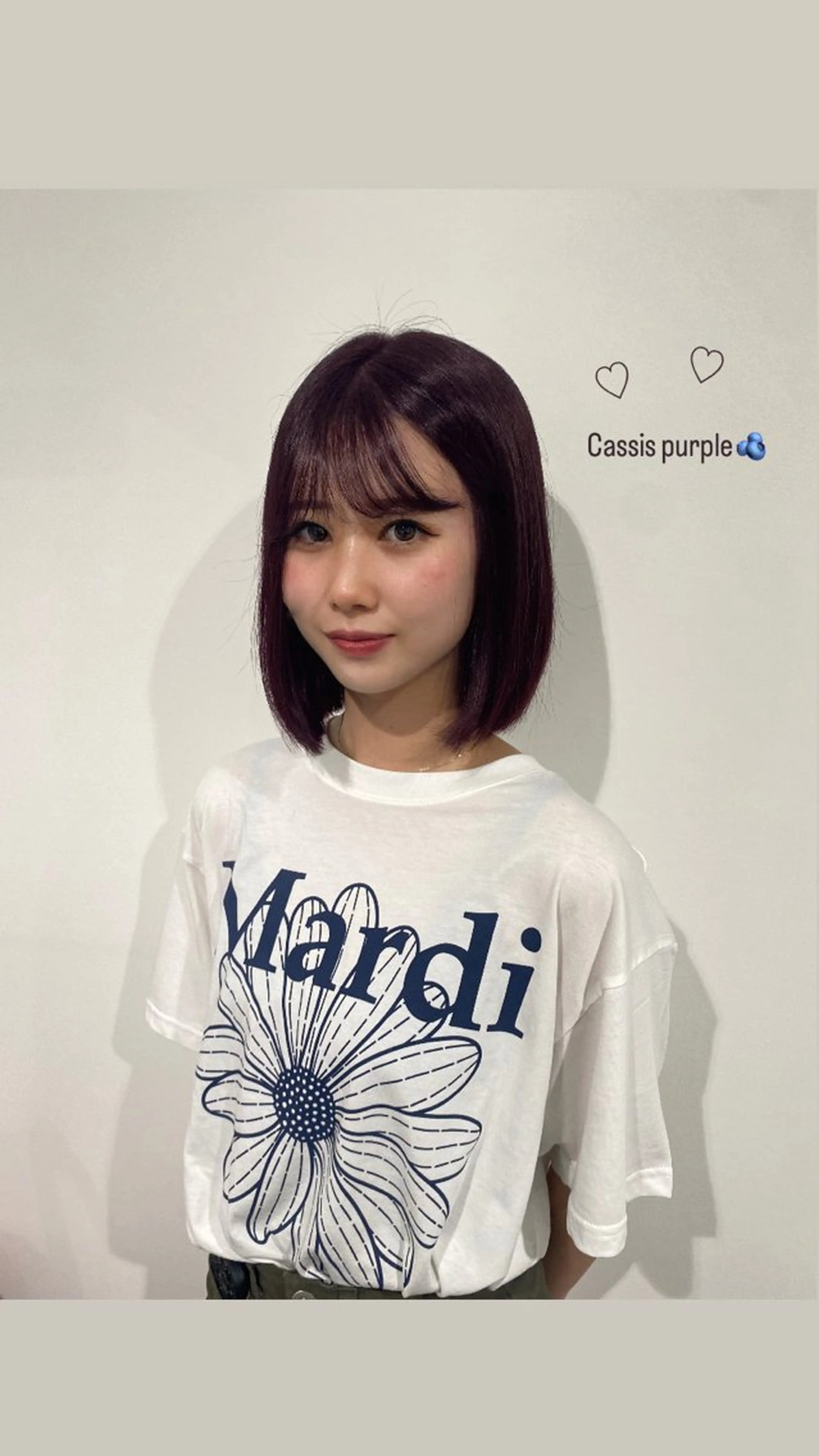 カラー AO所属・RISAKO 艶髪モテヘア🎀府中のヘアスタイル