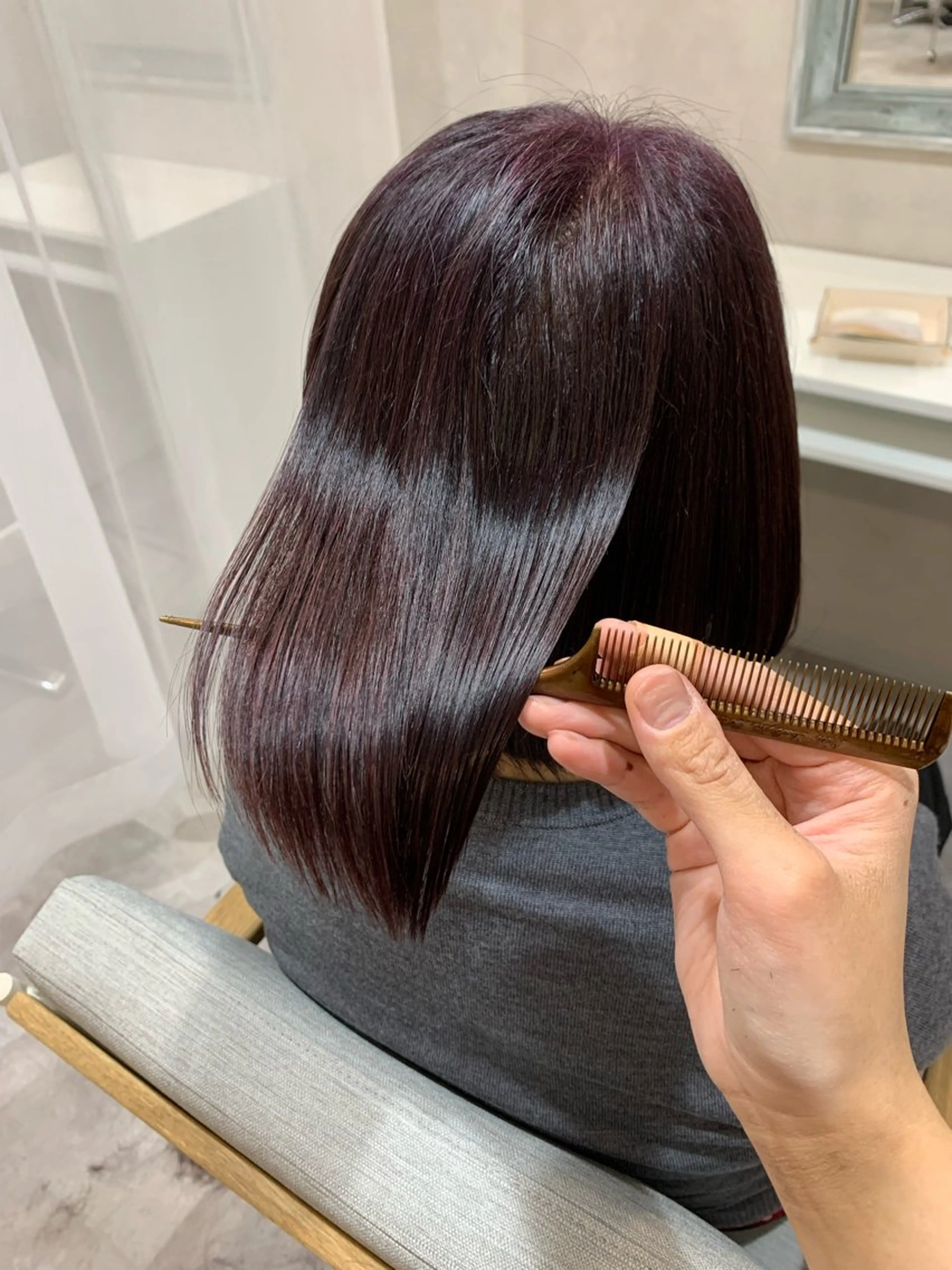 【白髪ぼかしも◎】✨カット+ダメージレスカラー+髪質改善ケアトリートメント✨の写真