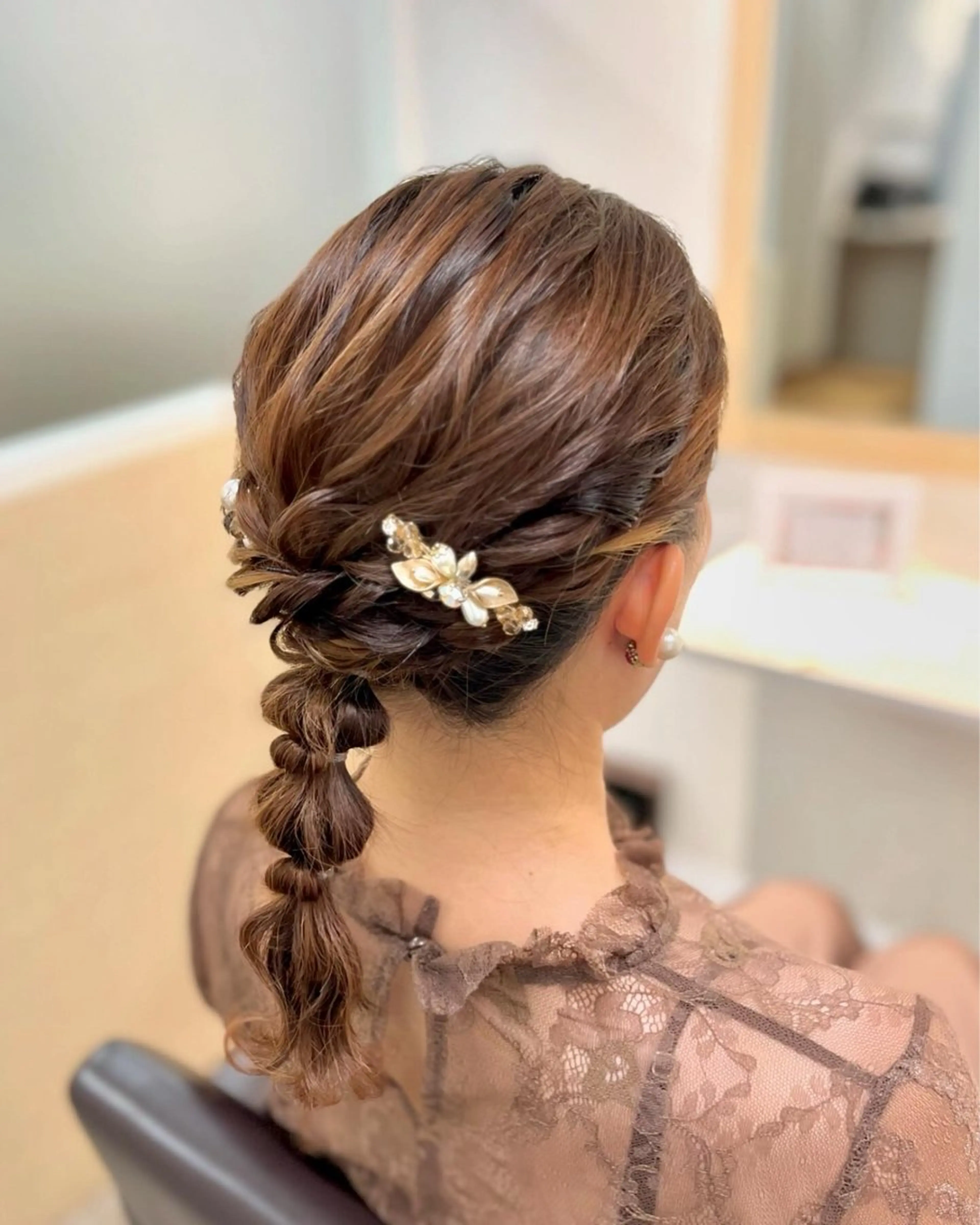 ヘアアレンジ 玉ねぎヘアー 似合わせヘアメイク 💐オダギリチアキのヘアスタイル