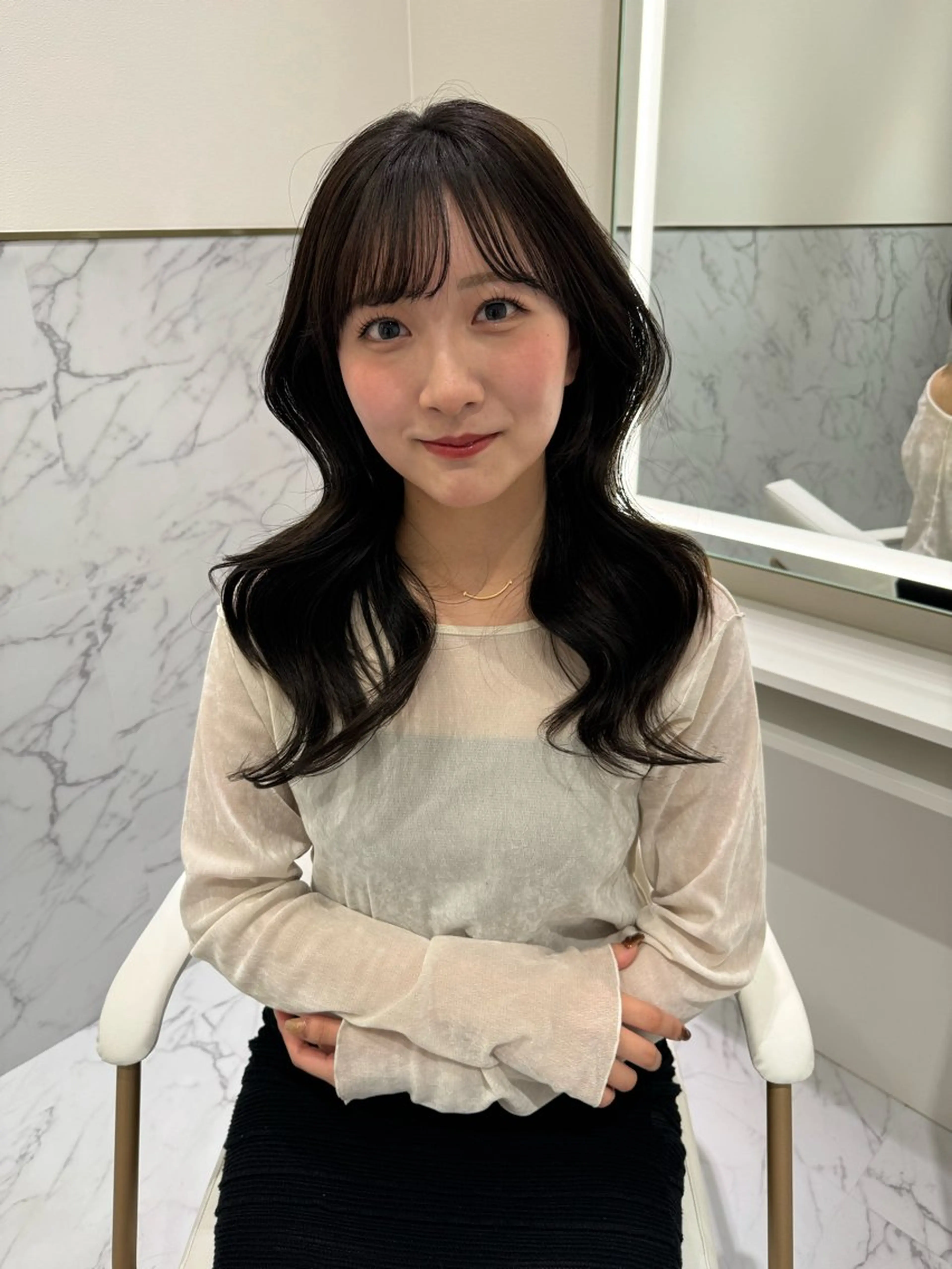 ロング カラー ParveMix🍀 藤原愛未のヘアスタイル