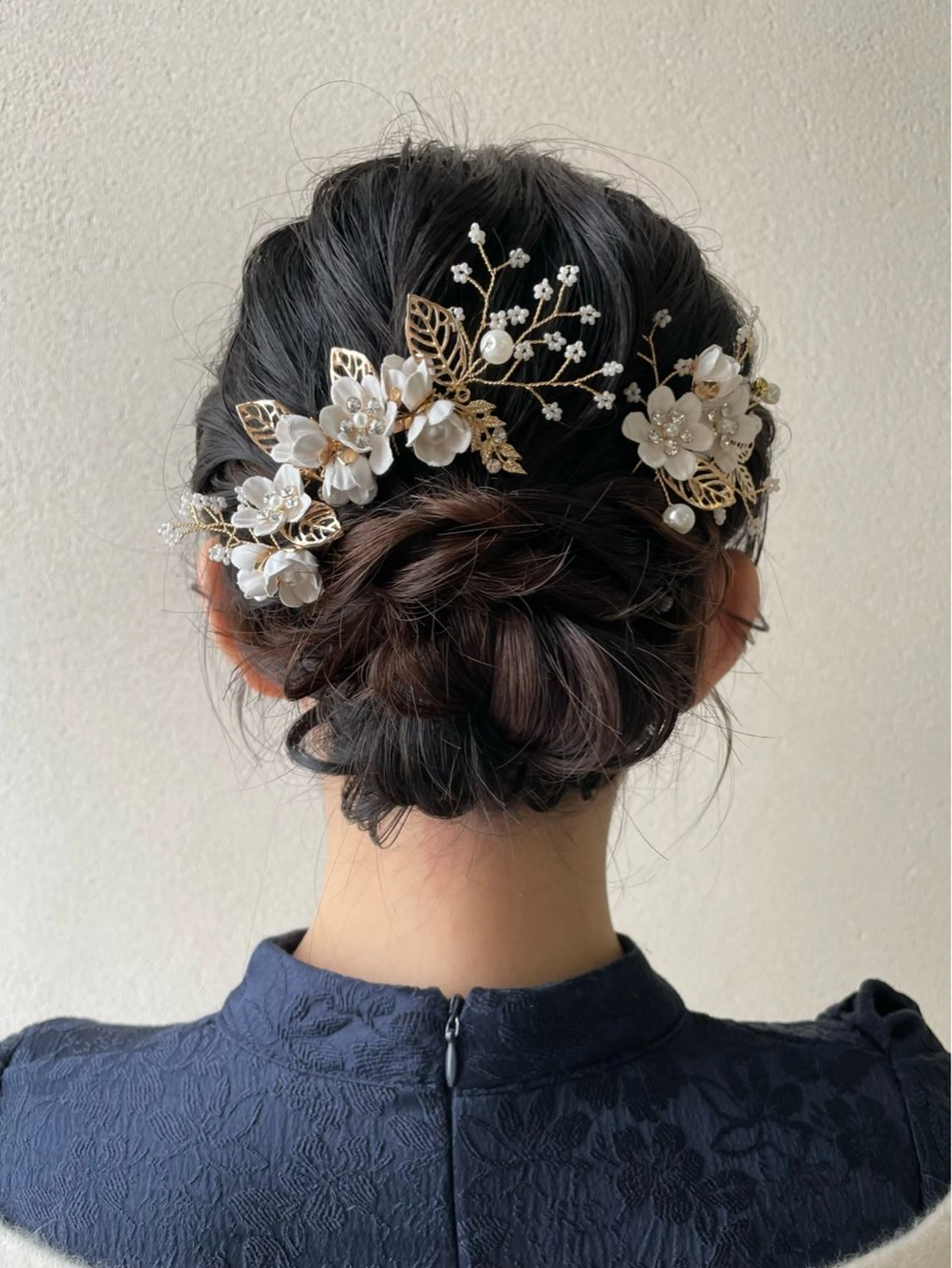 ミディアム ヘアアレンジ 結婚式・ブライダル ヘアセット 沢田 瞳のヘアスタイル