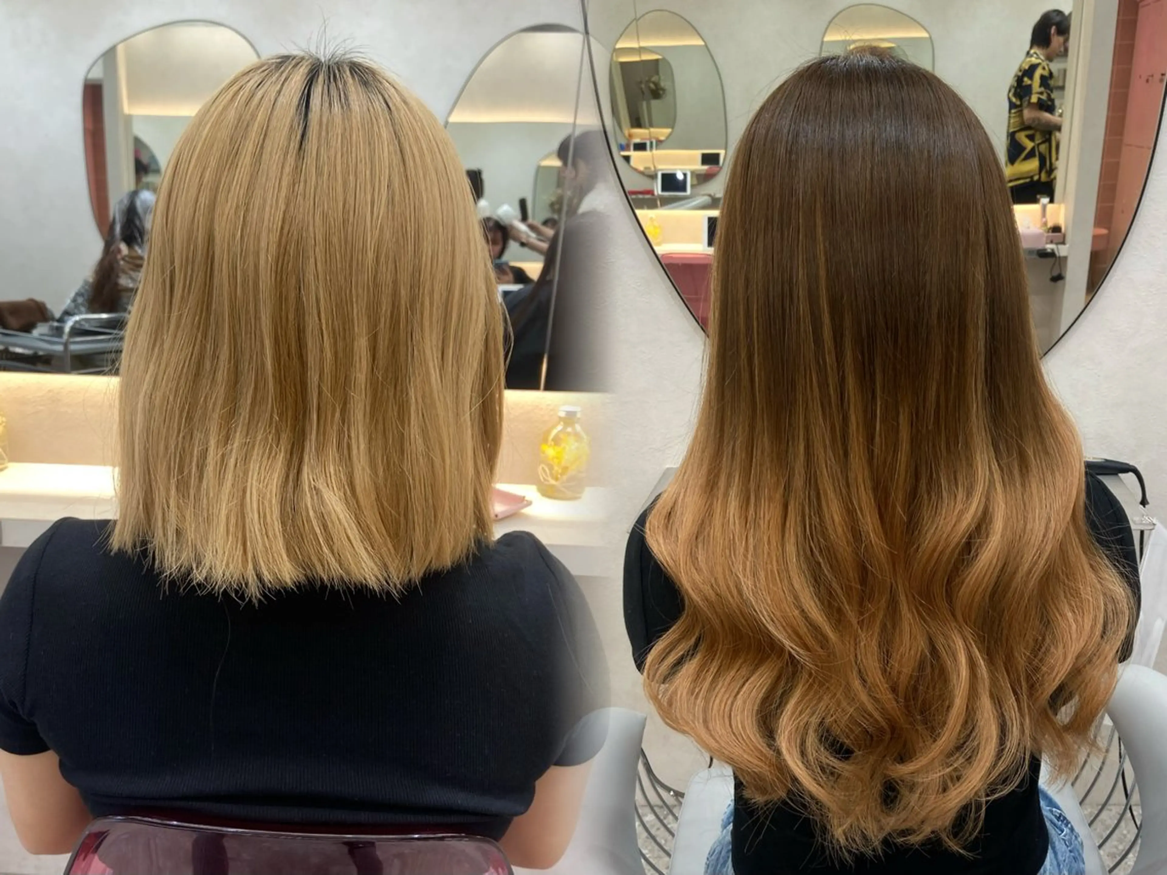 ロング シールエクステ エクステ ロング 新宿/韓国ヘア 中明度カラー/かやのヘアスタイル