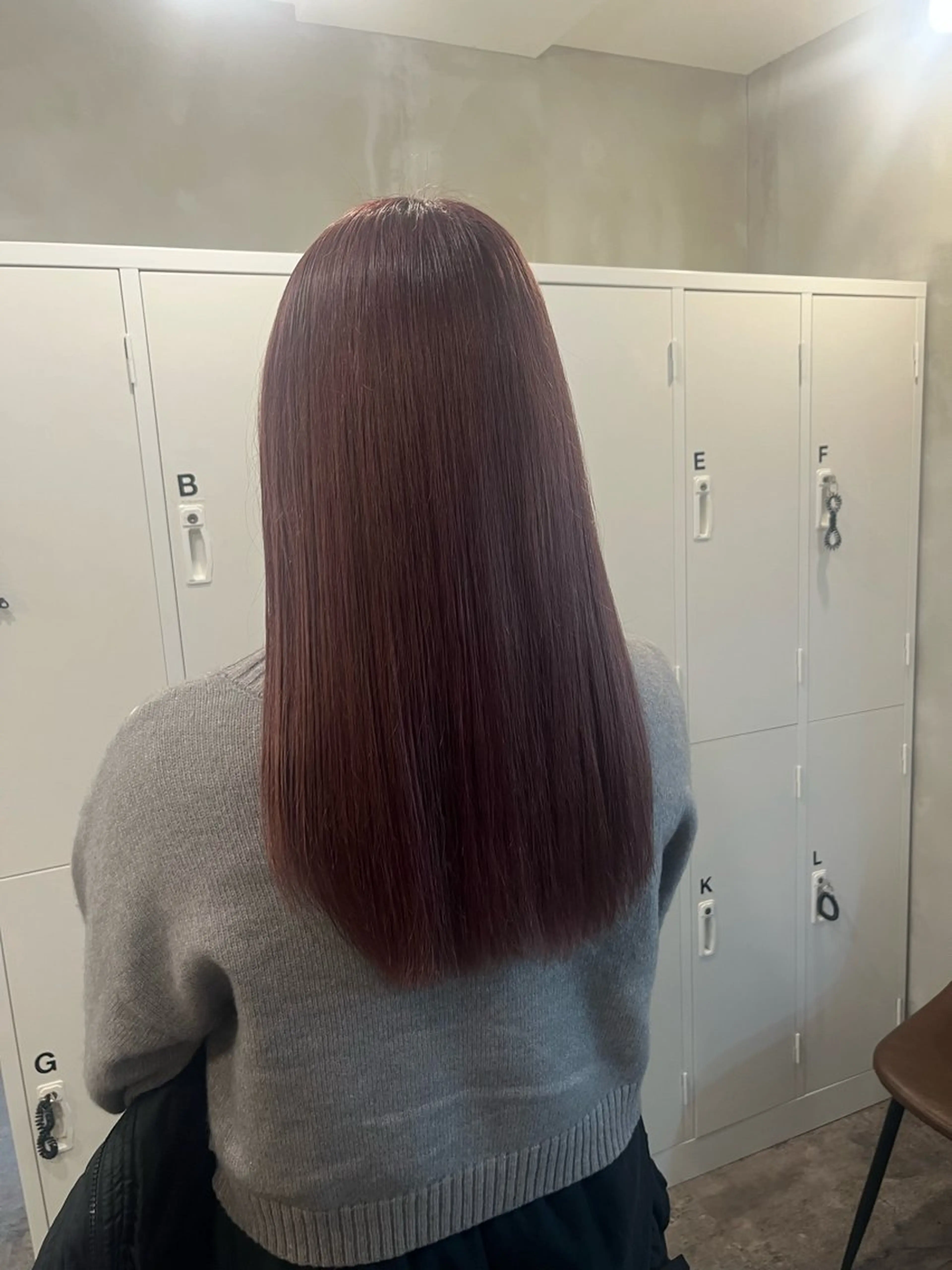 カラー ラベンダーカラー ピンクカラー ピンクラベンダー ヘアカラー トリートメント 栗本 陽香/顔周りレ イヤー/透明感カラーのヘアスタイル