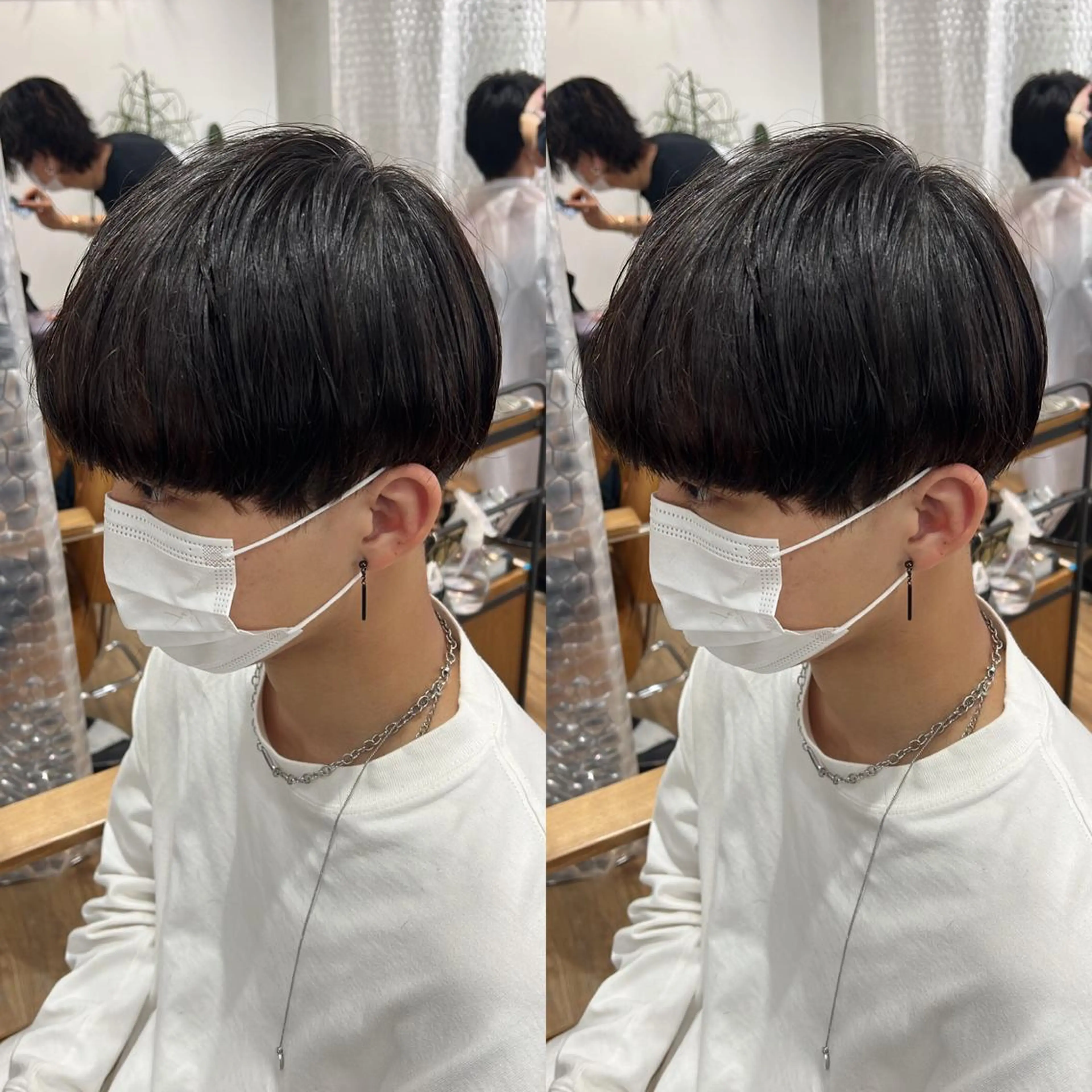 メンズ カット センターパート ／植田のヘアスタイル