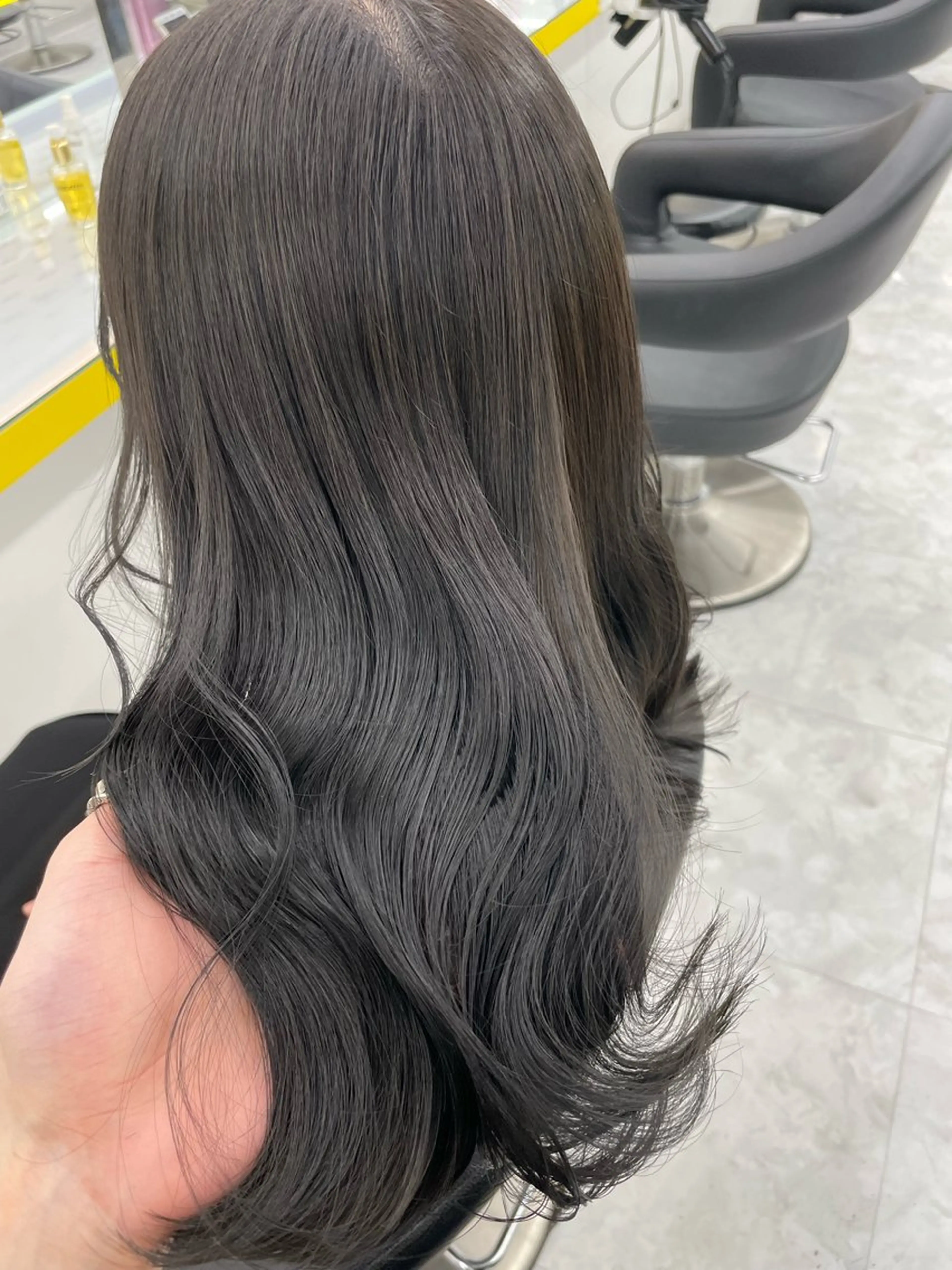 セミロング カラー ヘアアレンジ カット ヘアカラー トリートメント ☁️透明感✖️ トレンド☁️りくのヘアスタイル