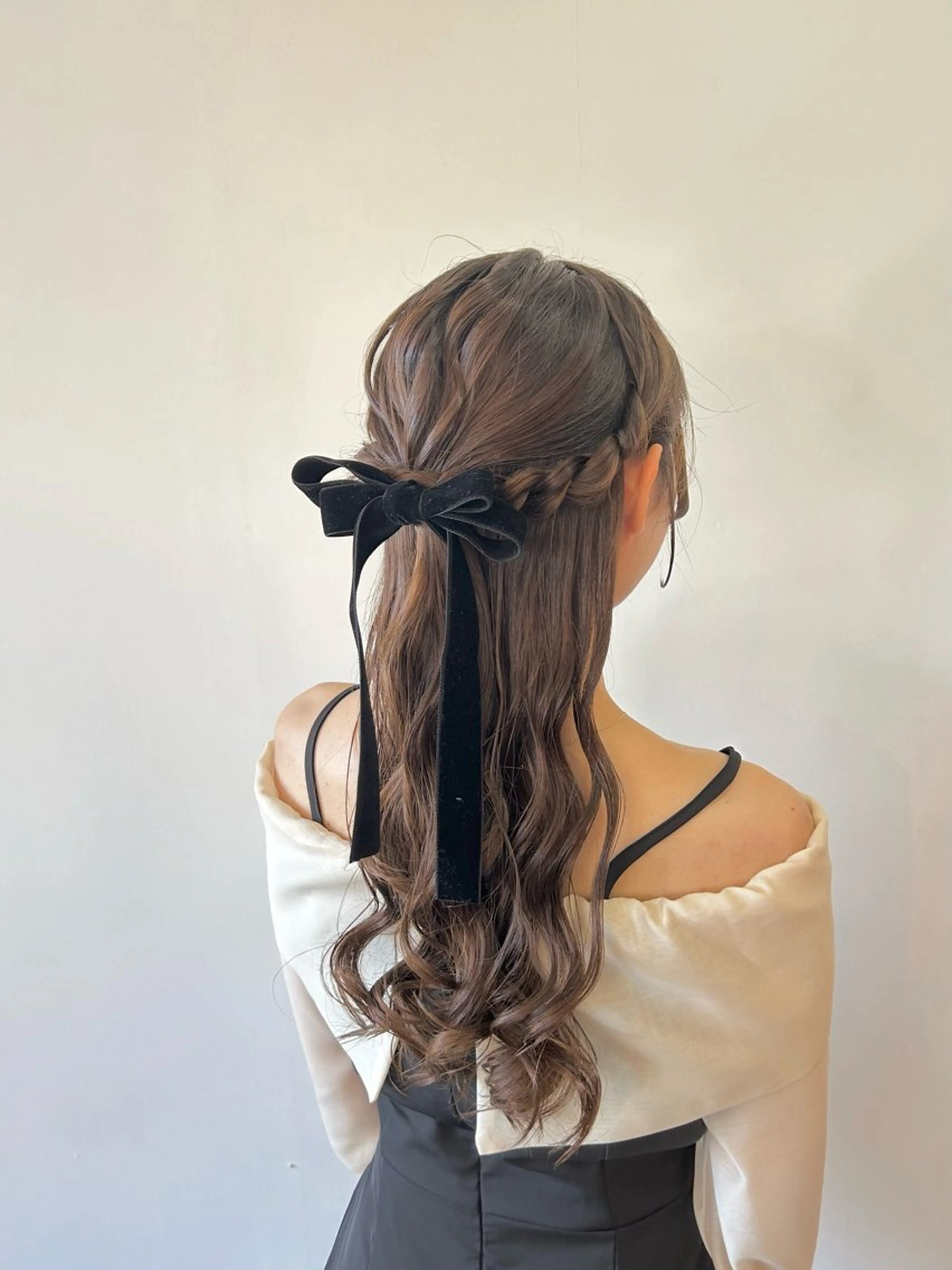 ヘアアレンジ ハーフアップ 結婚式・ブライダル ヘアセット トップスタイリスト 林すずかのヘアスタイル