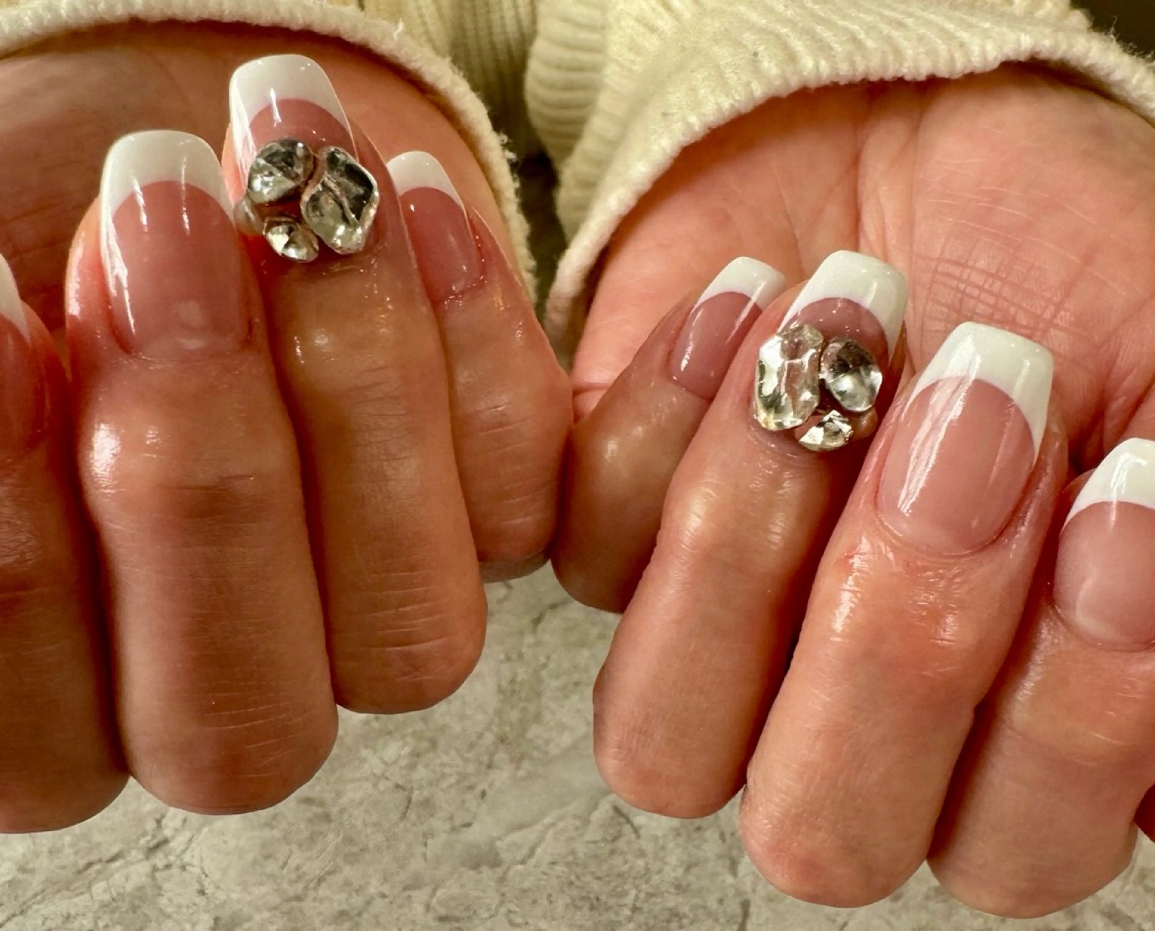 ネイル フレンチネイル ハンドネイル Blé nailのネイルデザイン