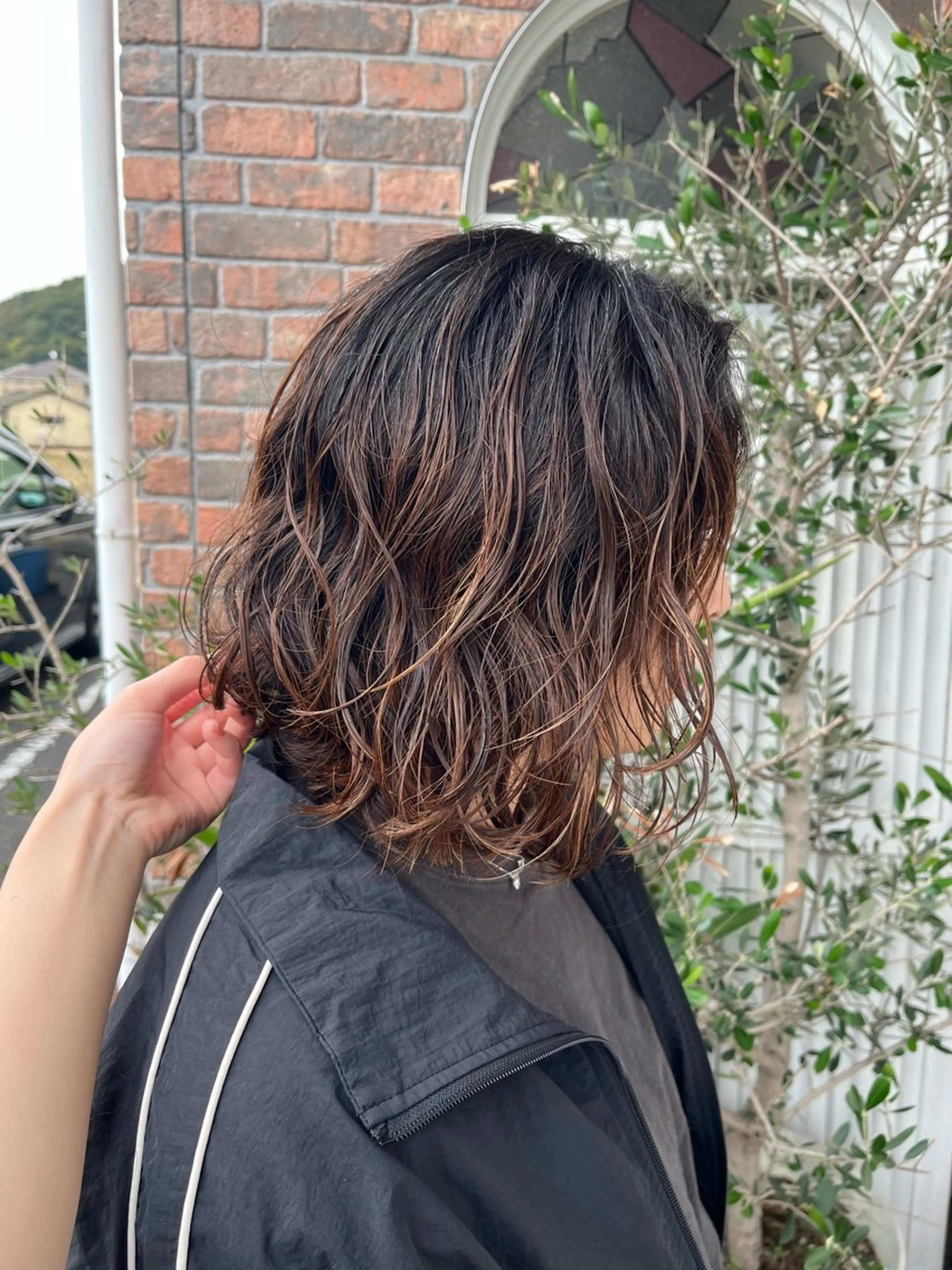 ミディアム パーマ ミディアムパーマ ボブ カット パーマ YUIMARL 倉敷店🌸SAEのヘアスタイル