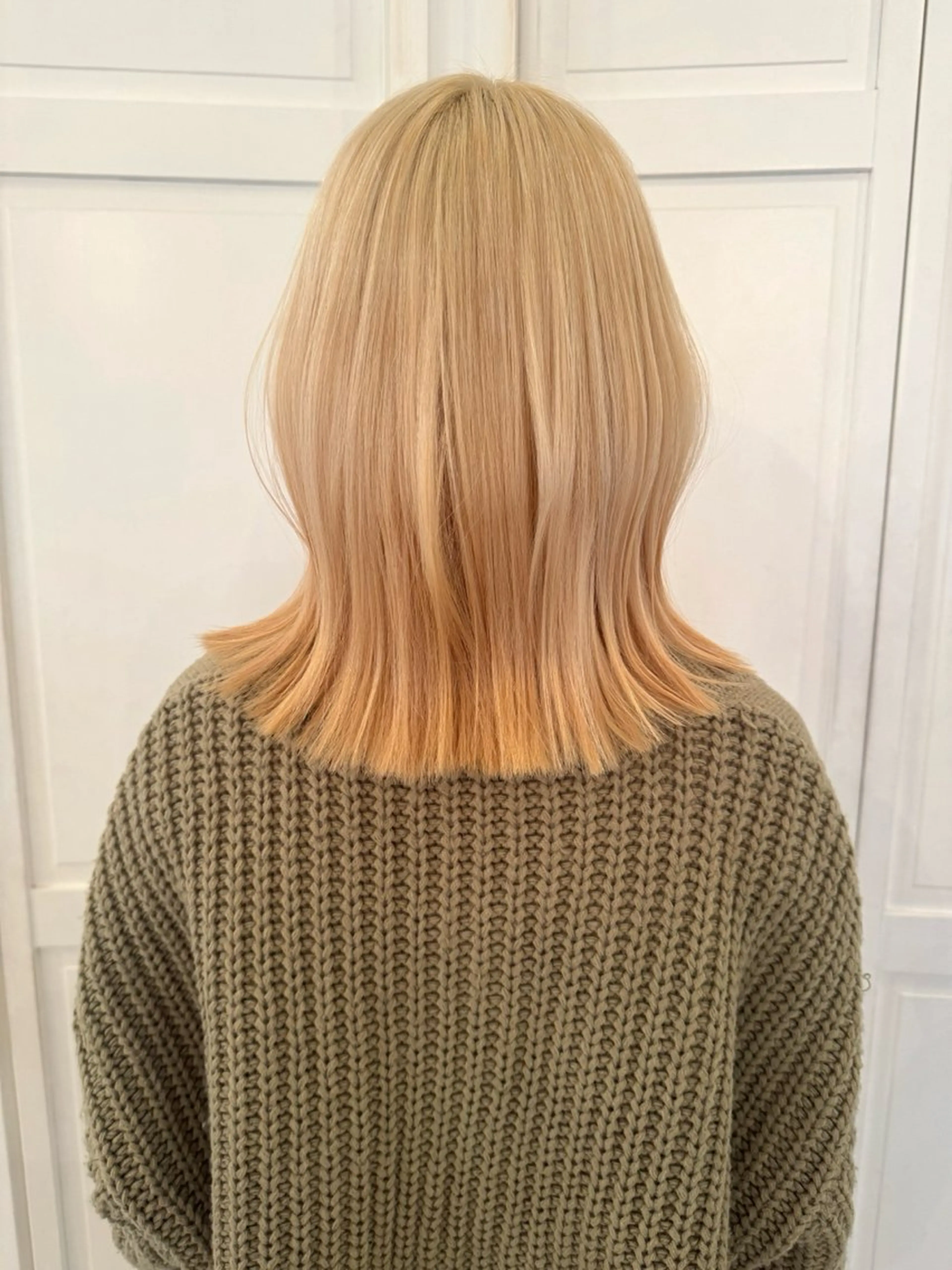 カラー ヘアカラー ブリーチカラー🎀 韓国風/寺門美優のヘアスタイル