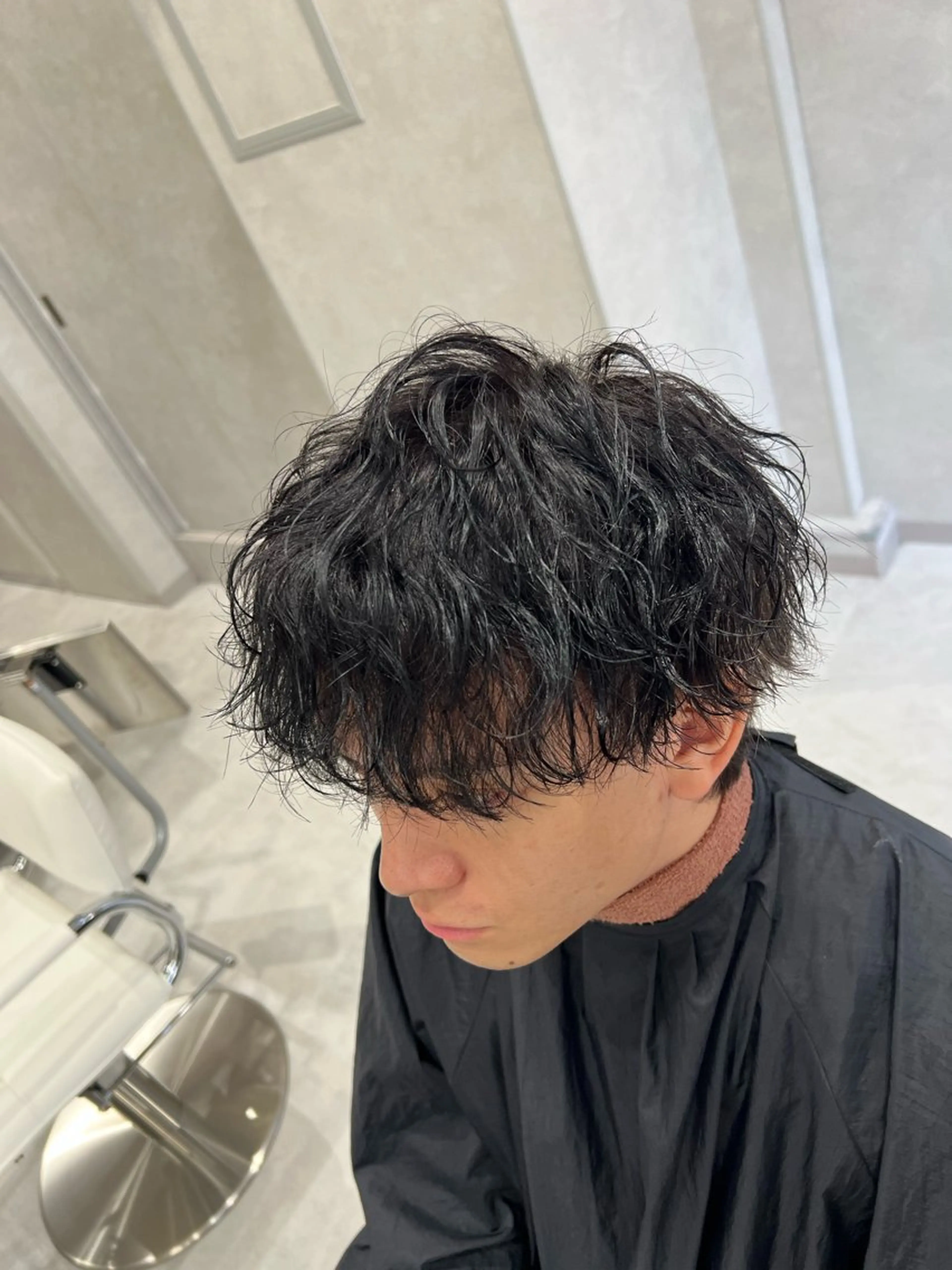 パーマ メンズ メンズパーマ 波巻きパーマ カット パーマ SENA 再現性 パーマと縮毛矯正のヘアスタイル