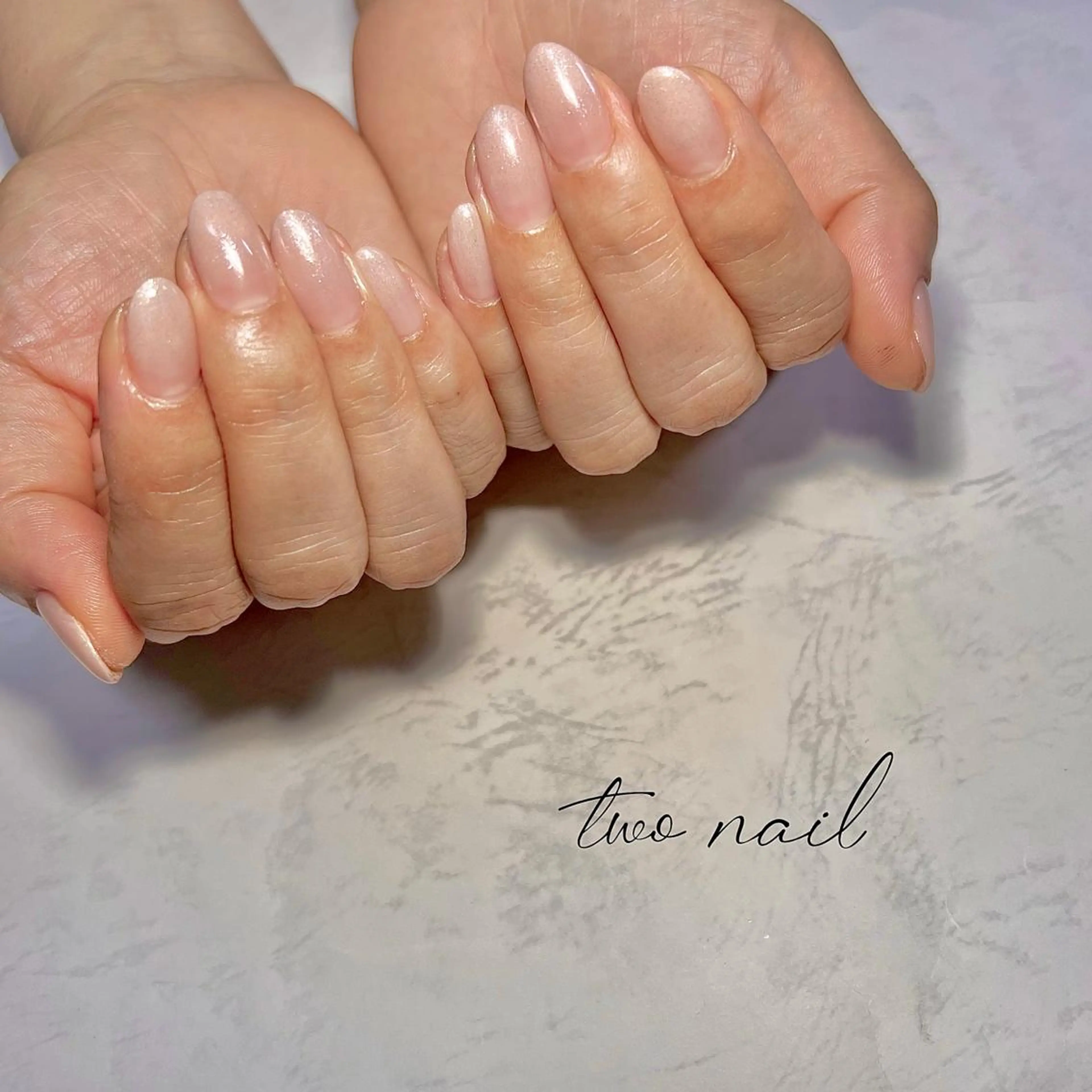 ネイル アートネイル フットネイル ハート ニュアンスネイル ホワイト ハンドネイル two nailのネイルデザイン