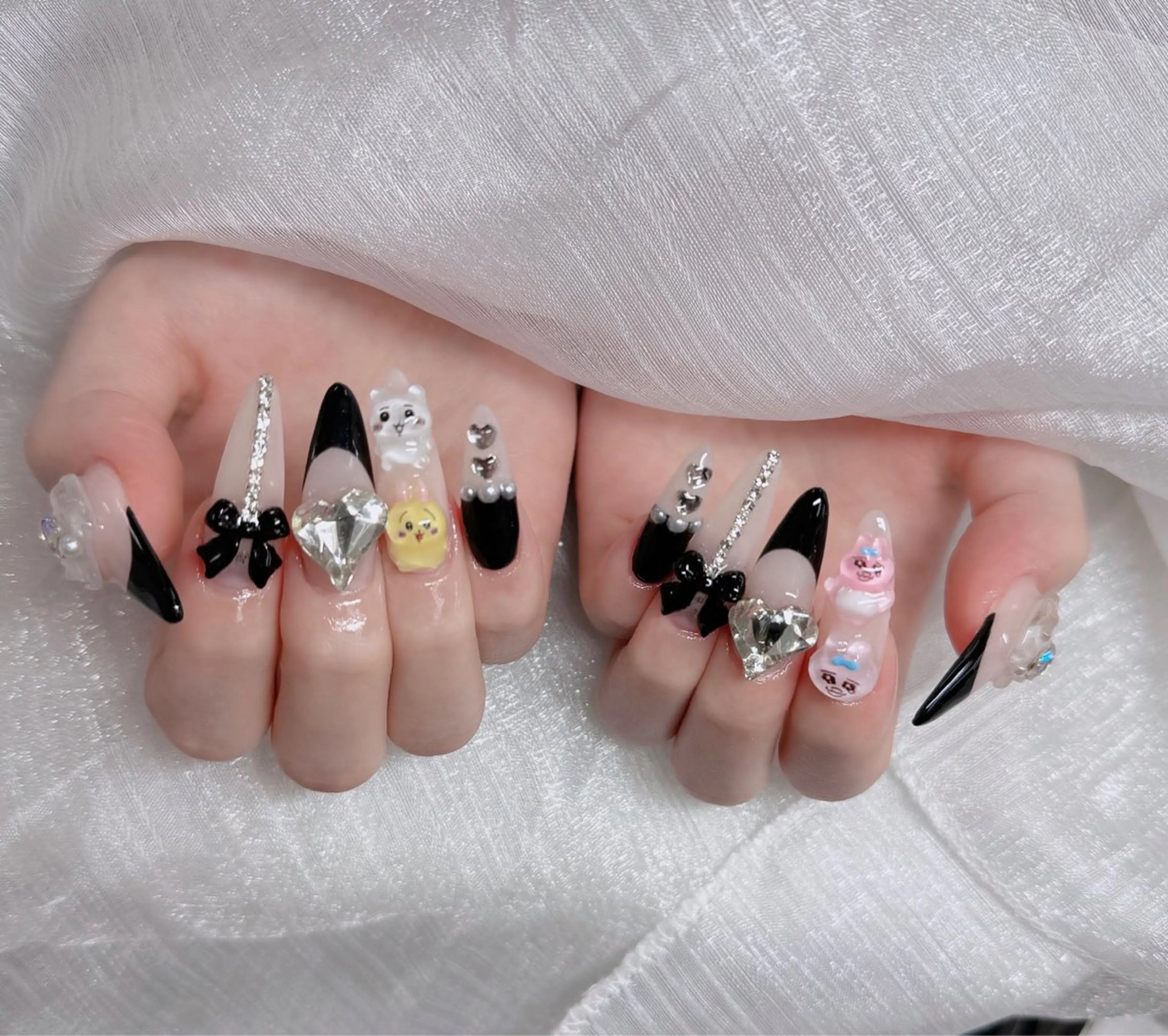 ネイル アートネイル 成人式 ジェルネイル ニュアンスネイル 夏ネイル ハンドネイル neco H.babynailのネイルデザイン