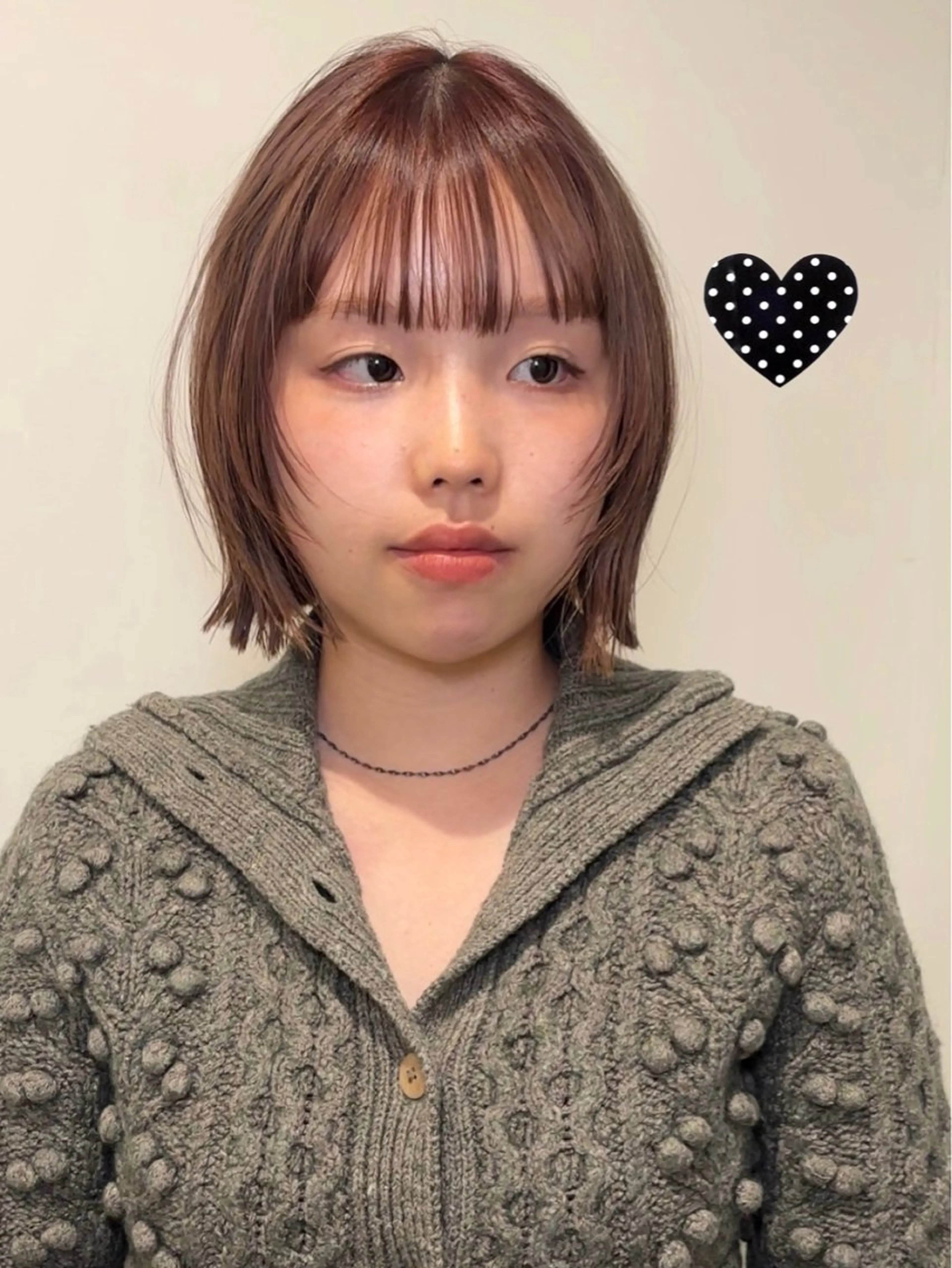 ショート 顔周りカット レイヤーカット rizu　/ ボブ /中明度カラー❤︎のヘアスタイル