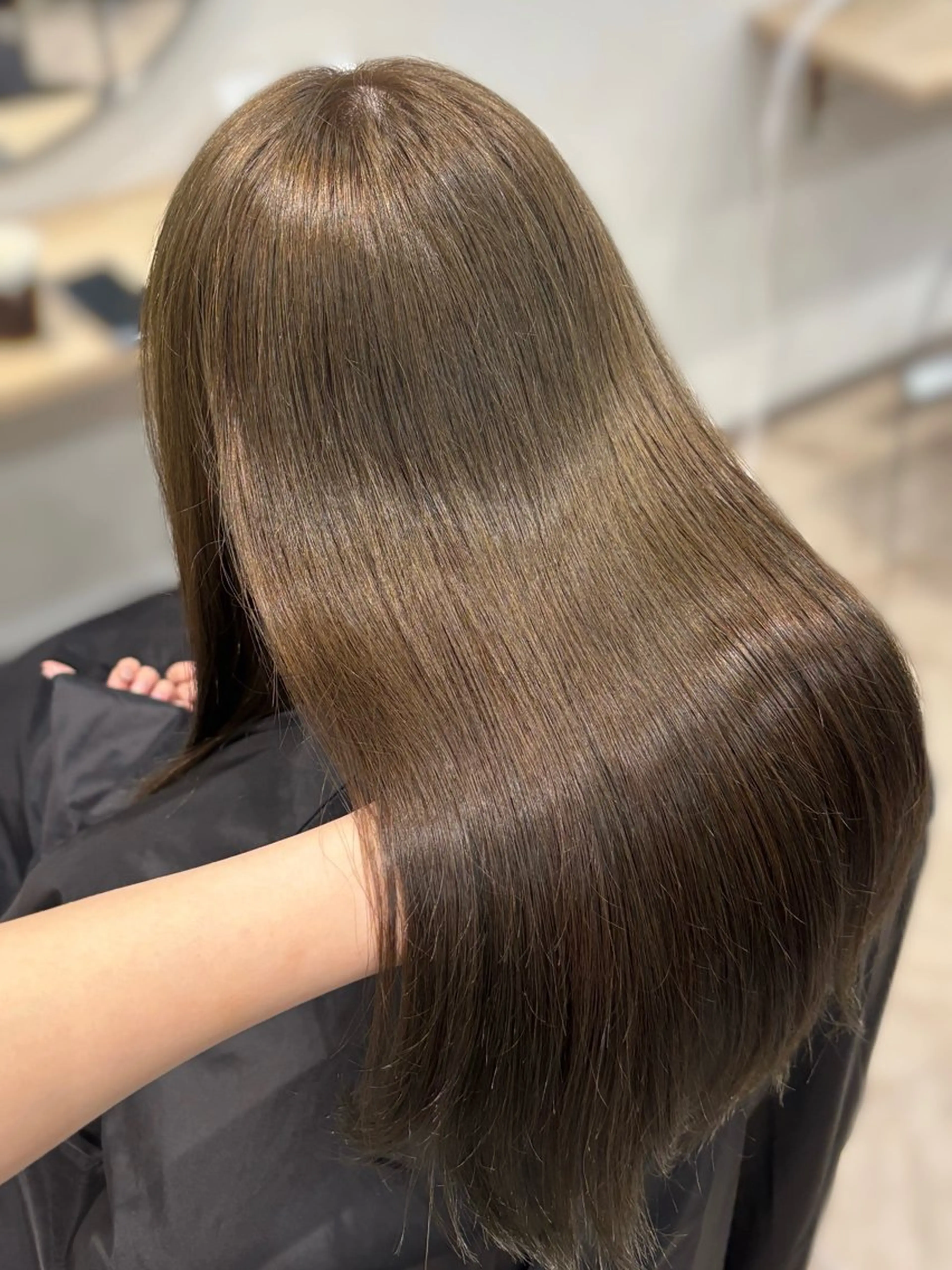 セミロング カラー ベージュカラー 透明感カラー カット ヘアカラー トリートメント CHAINON×FeM#所属・名駅/sHiHo/透 明感カラー✨🎀/のヘアスタイル