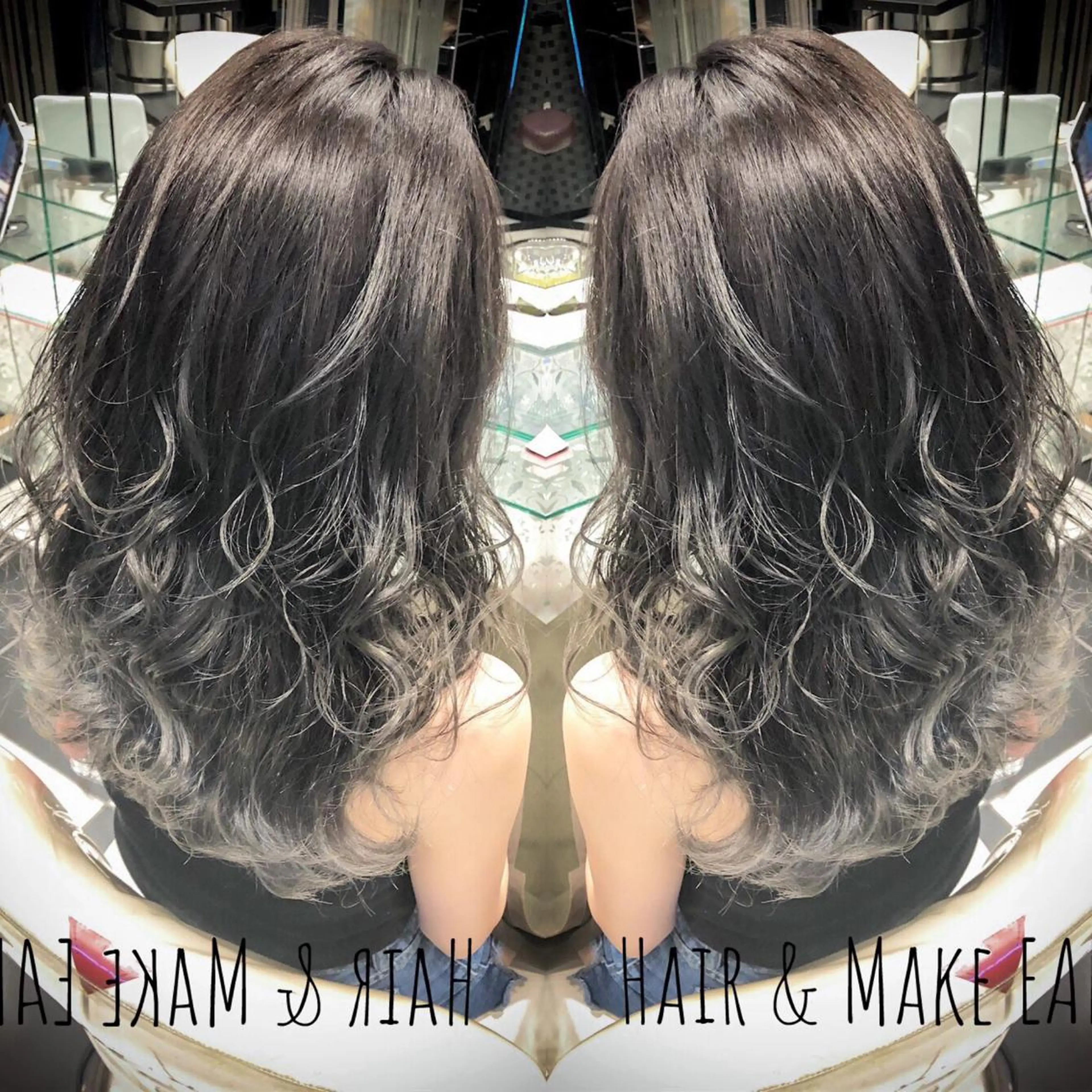 ロング カラー EARTH 越谷店のヘアスタイル