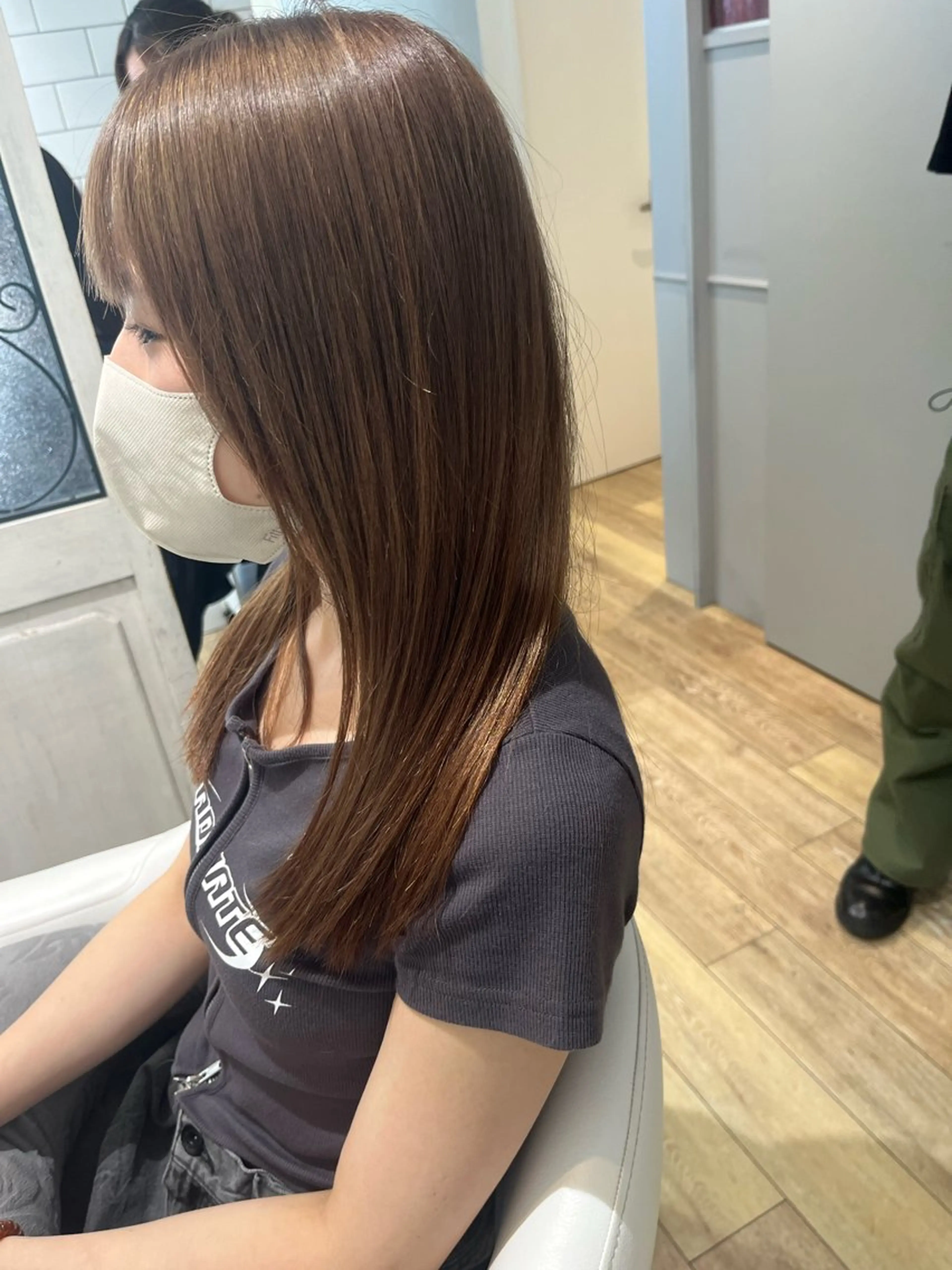 ロング カラー -5歳大人ﾊｲﾗｲﾄ ✨津嘉山のヘアスタイル