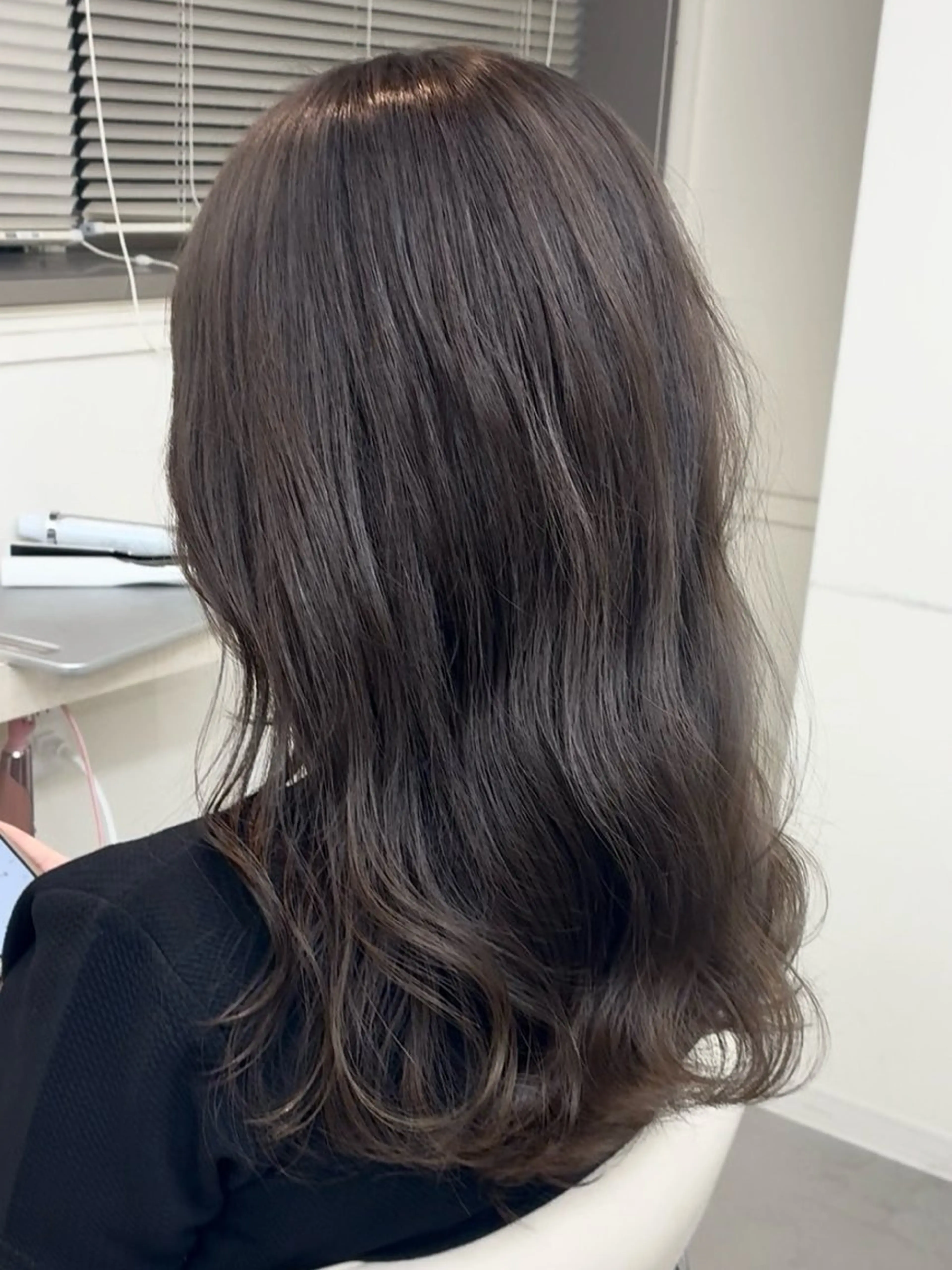 セミロング カラー グレージュ カット ヘアカラー トリートメント link by urban.所属・名駅/透明感カラー/ 艶髪/hinanoのヘアスタイル