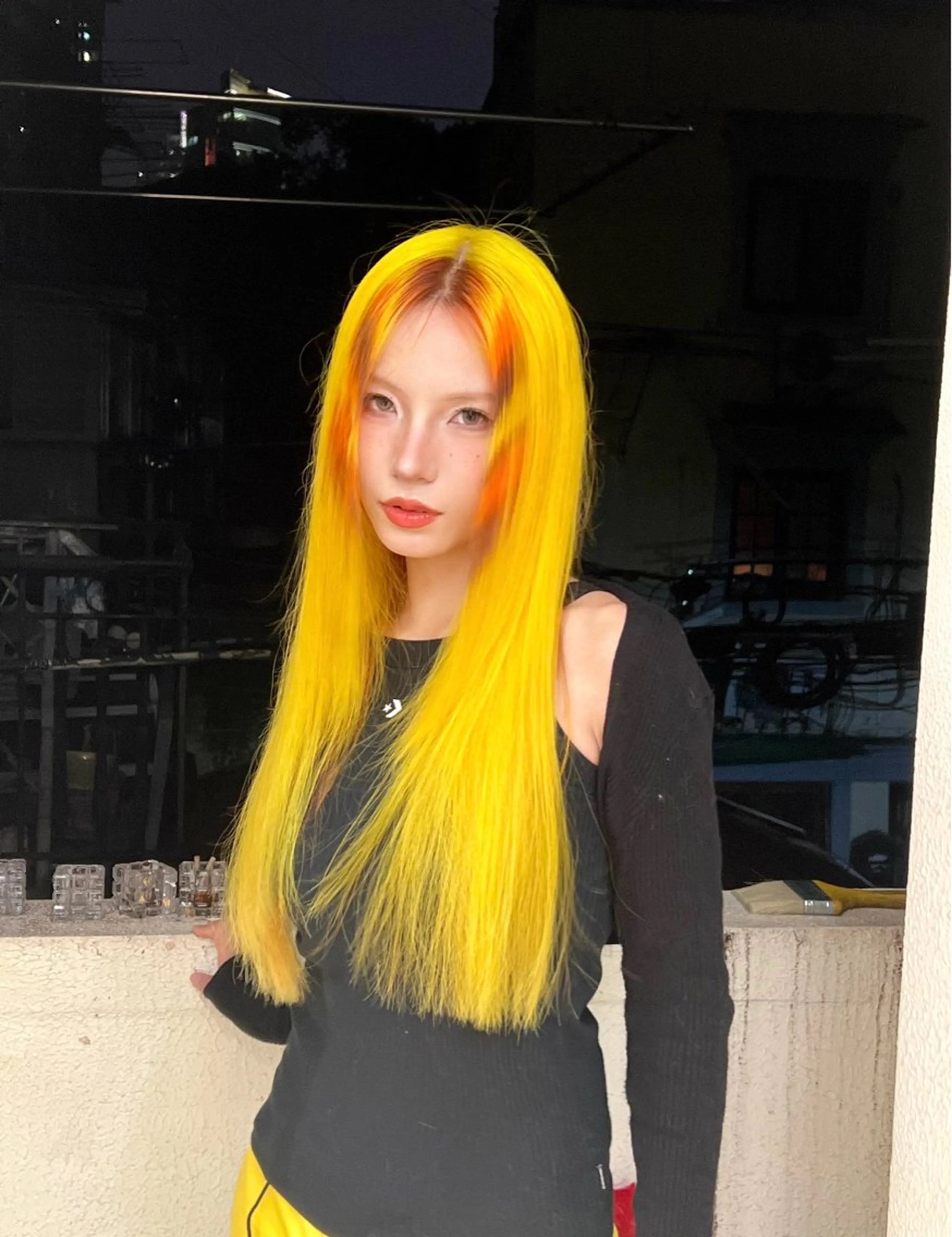 ロング カラー カット ヘアカラー トリートメント デザインカラー⭐︎★ 🐆hyo🐆のヘアスタイル