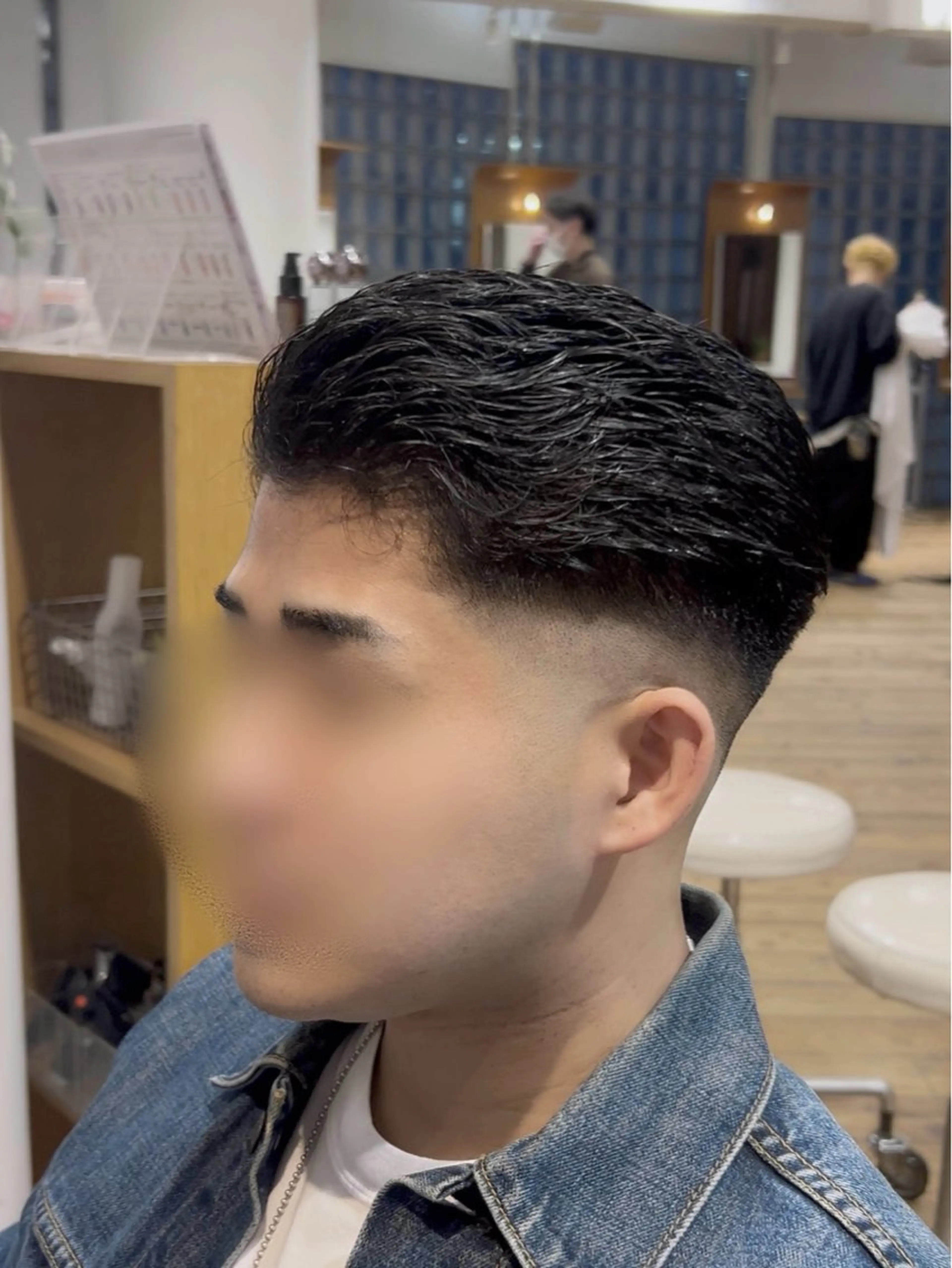 ショート メンズ オールバック フェードカット スキンフェード 刈り上げ ショートヘア カット Koki/ メンズヘア特化のヘアスタイル