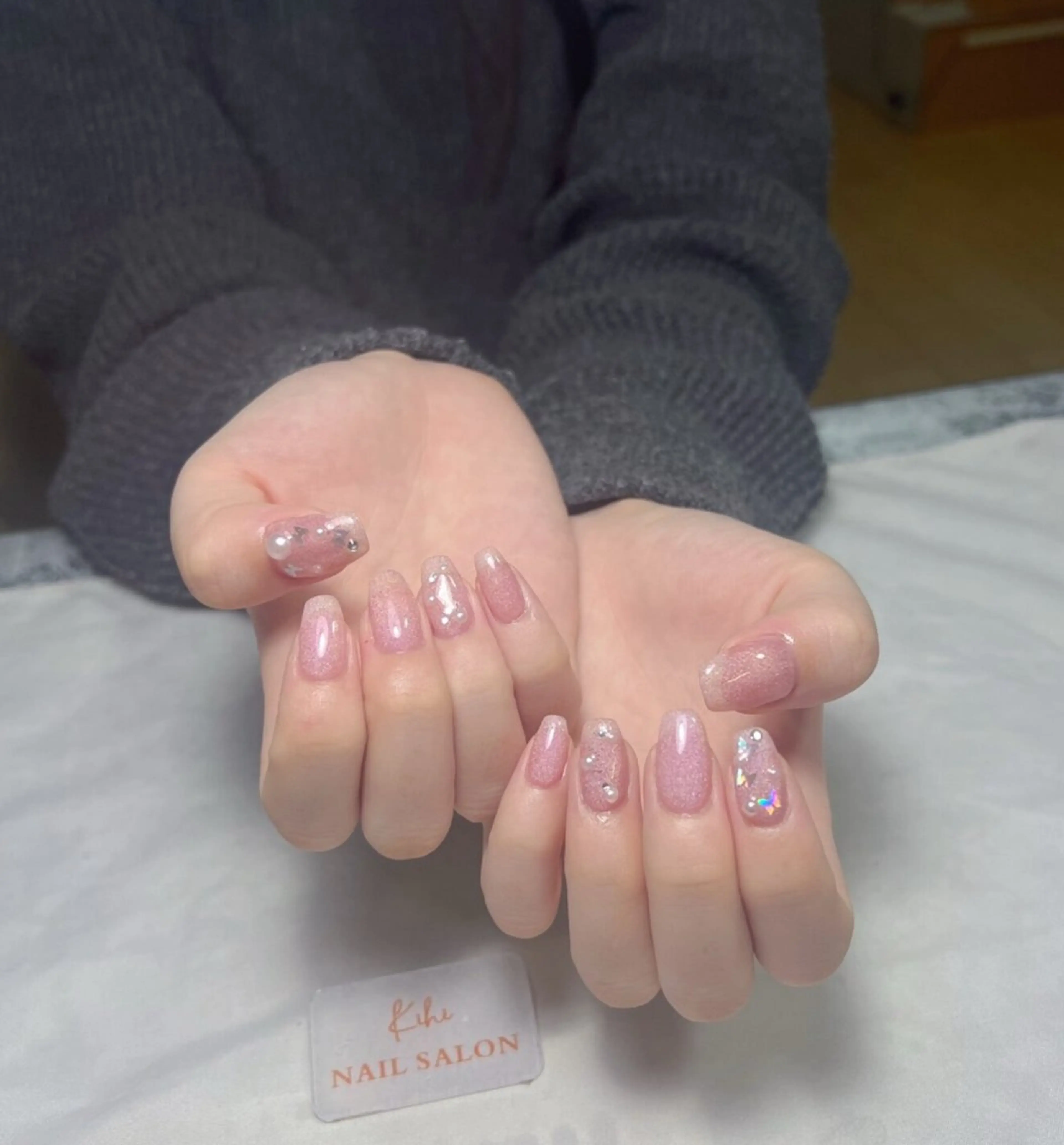 ネイル アートネイル フレンチネイル ジェルネイル グラデーション 韓国ネイル 村中 ハナのネイルデザイン