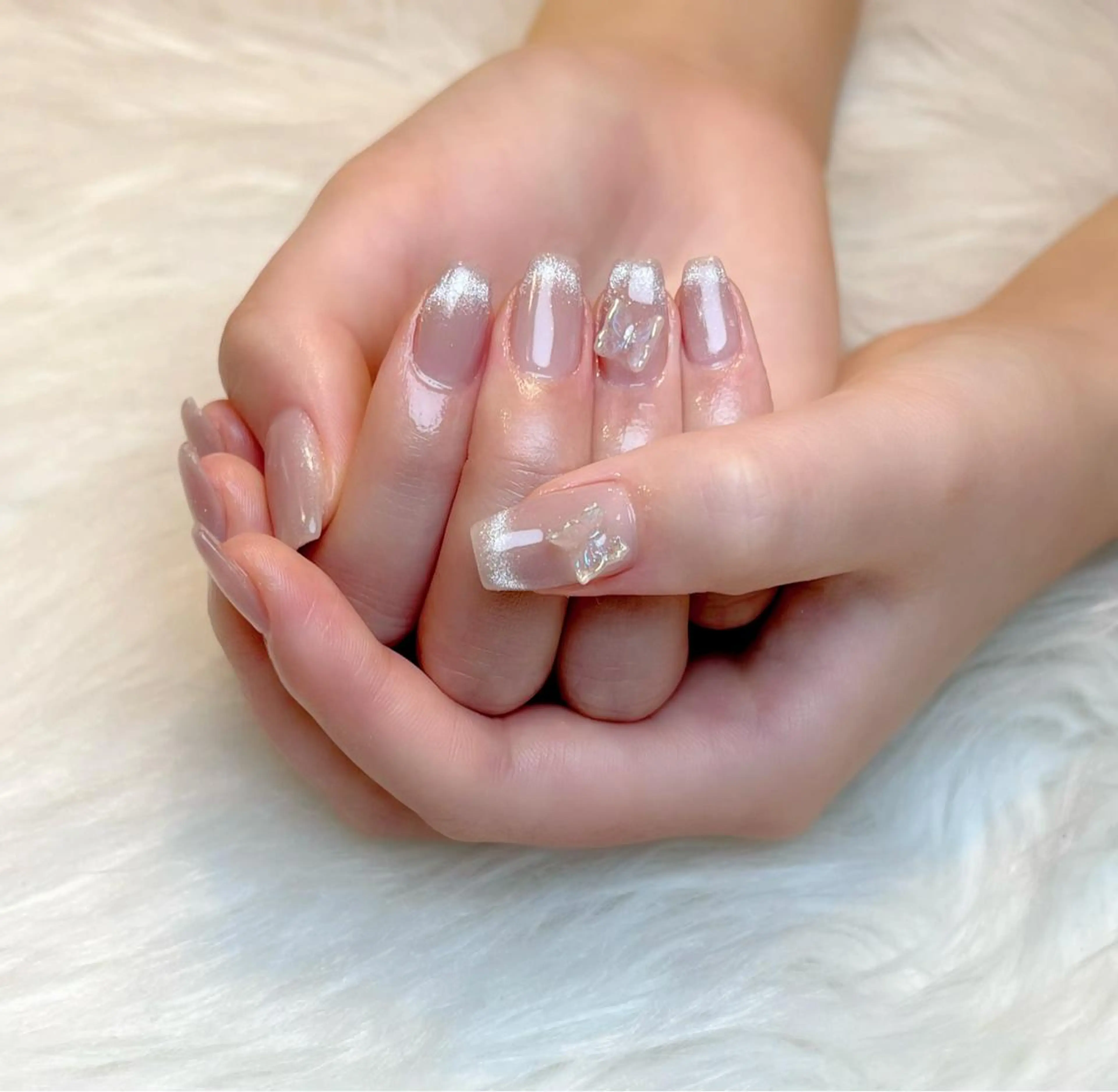 ネイル フレンチネイル グラデーション マグネットネイル Lino+ ネイル&よもぎ蒸しのネイルデザイン