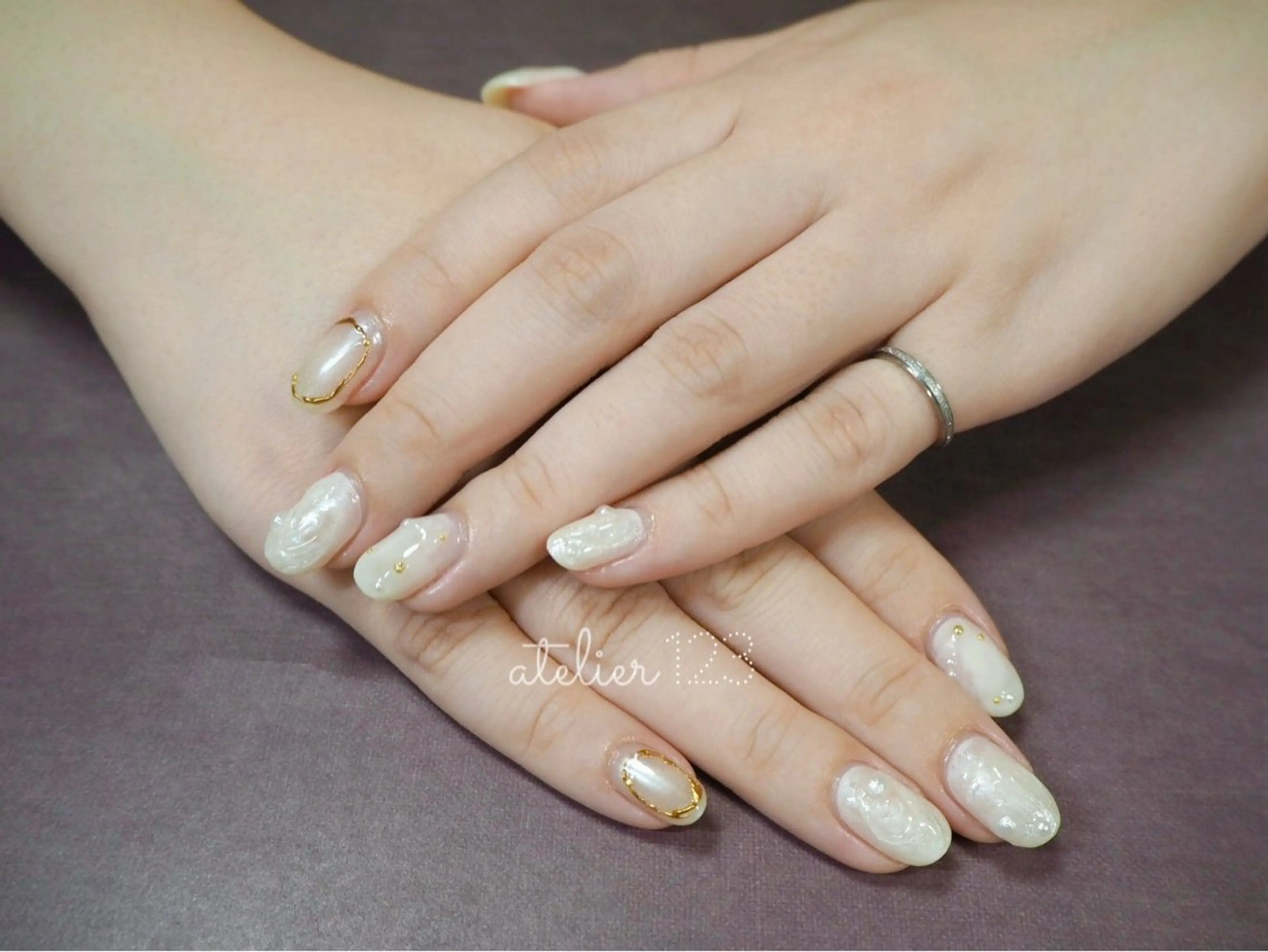 ネイル アートネイル ワンカラーネイル atelier123 いずみのネイルデザイン