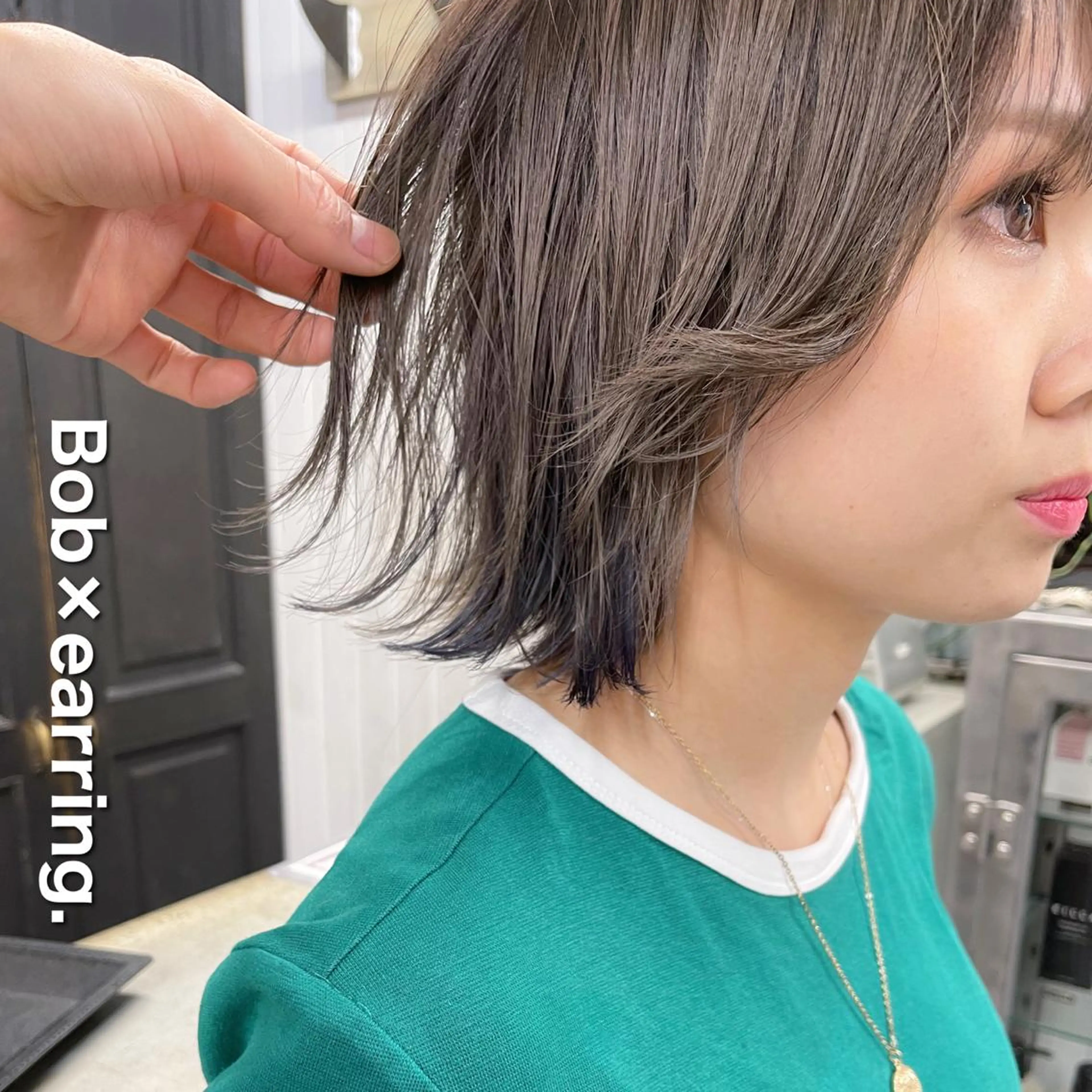 ショート カラー イヤリングカラー カット ヘアカラー トリートメント ブリーチダブルカラー 【koide】のヘアスタイル