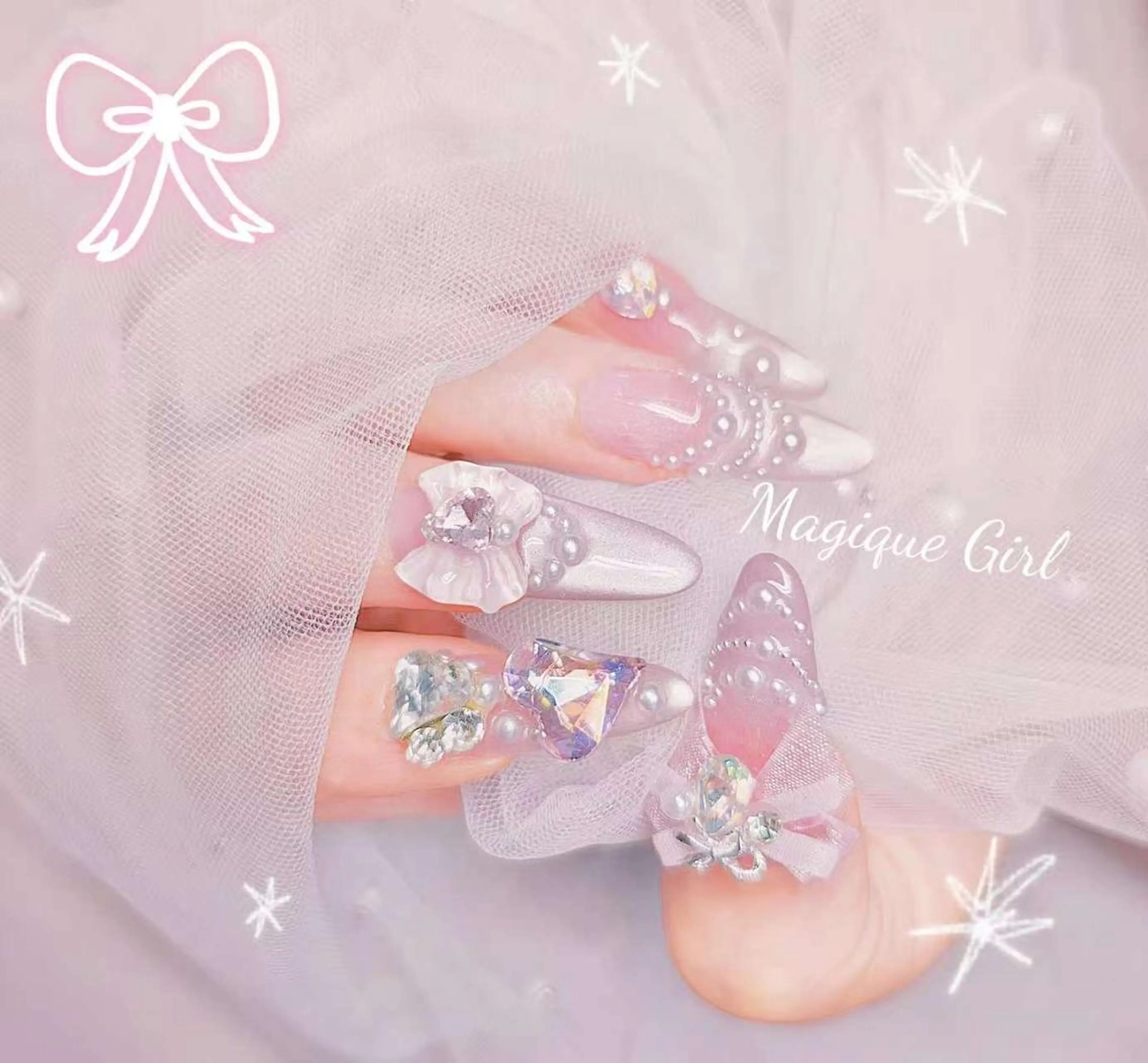 ネイル アートネイル 持ち込み スカルプネイル 🍑Nail&Eye SAKURAのネイルデザイン