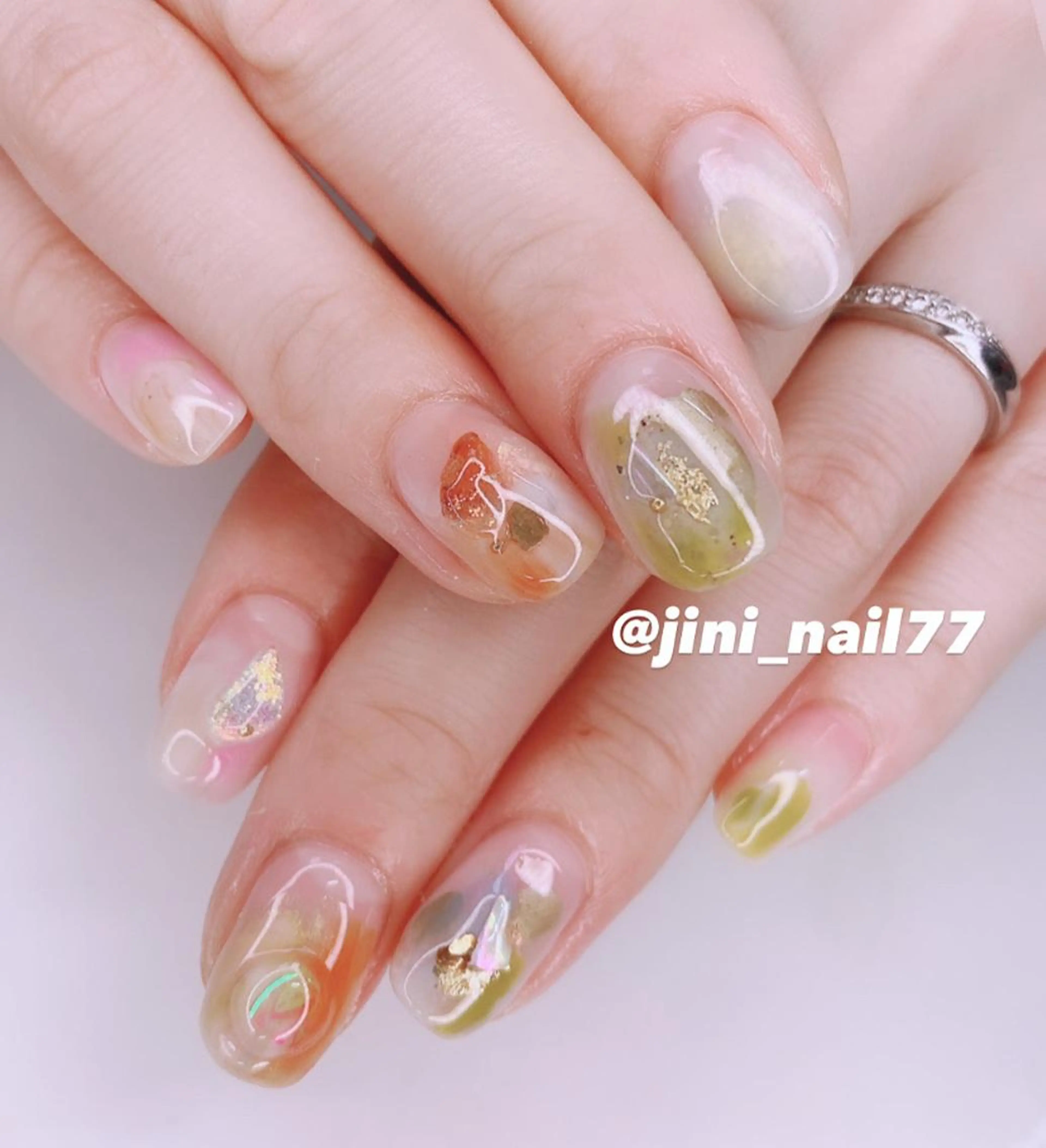 ネイル ハンドネイル JINI NAIL所属・ジニ ネイルのネイルデザイン