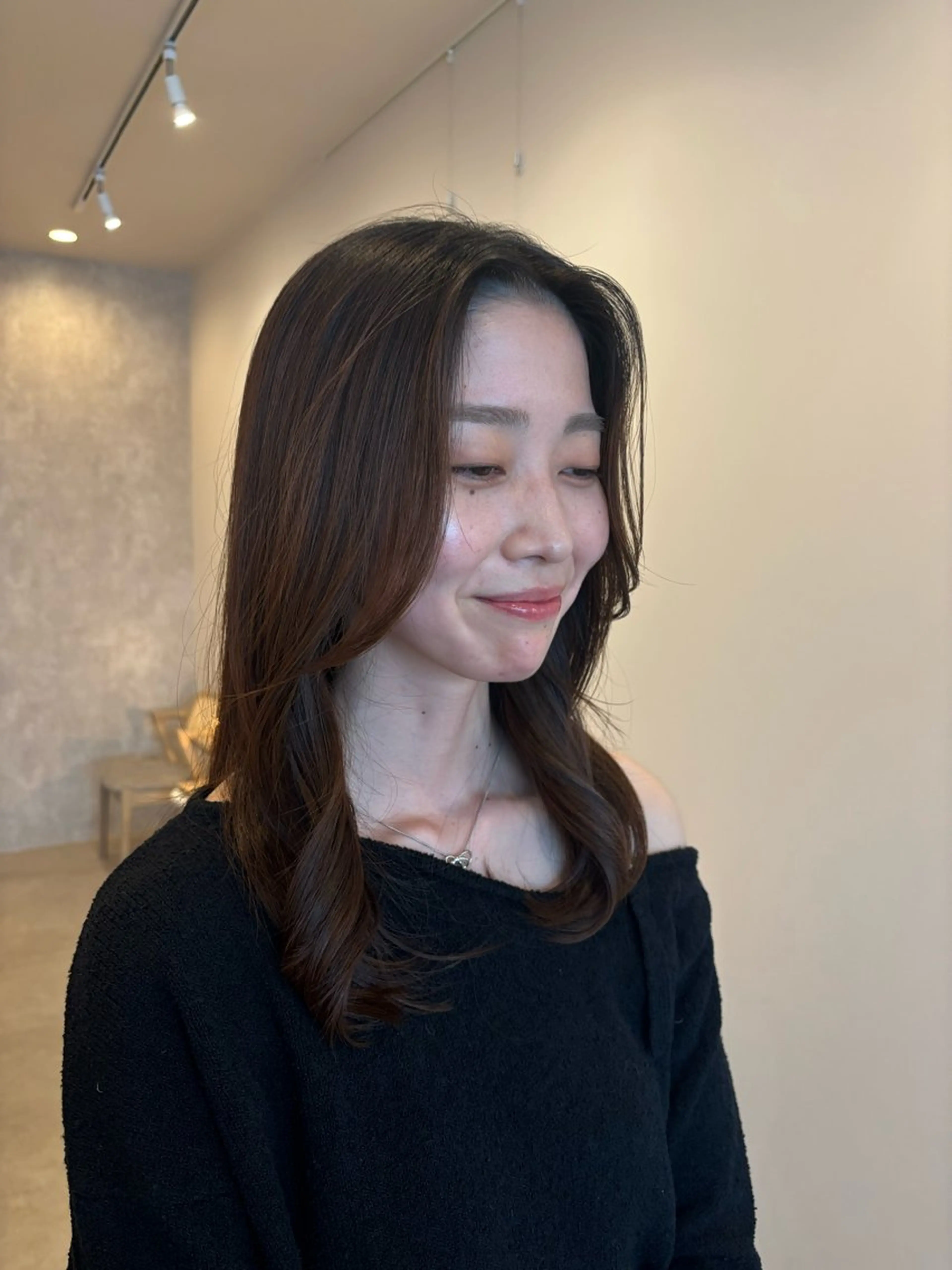 ミディアム カット ヘッドスパ ボブ/顔周りレイヤー 🎀momoka🎀のヘアスタイル