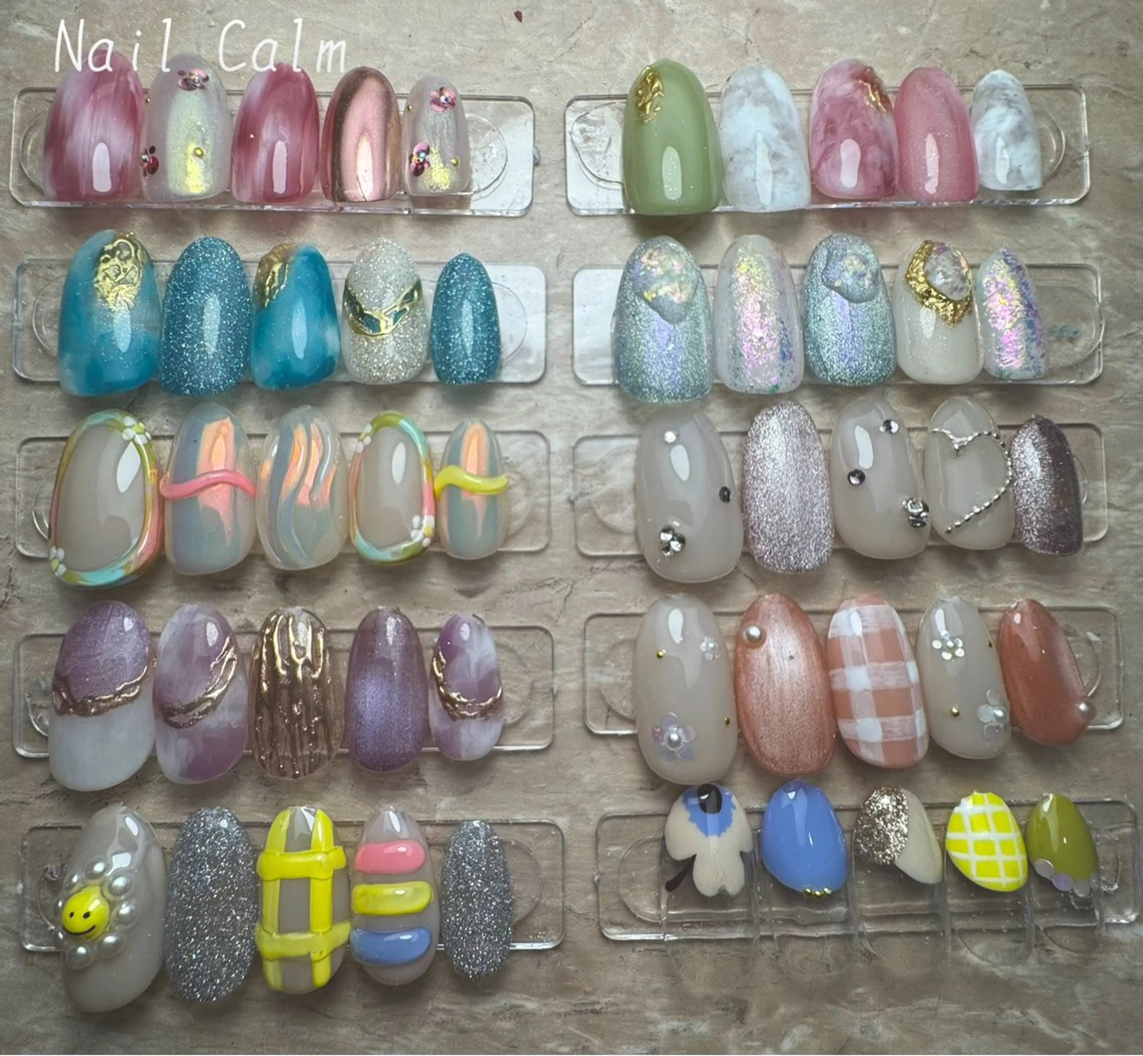 ネイル アートネイル 春ネイル ハンドネイル Nail Calm所属・プライベートサロン Calmのネイルデザイン