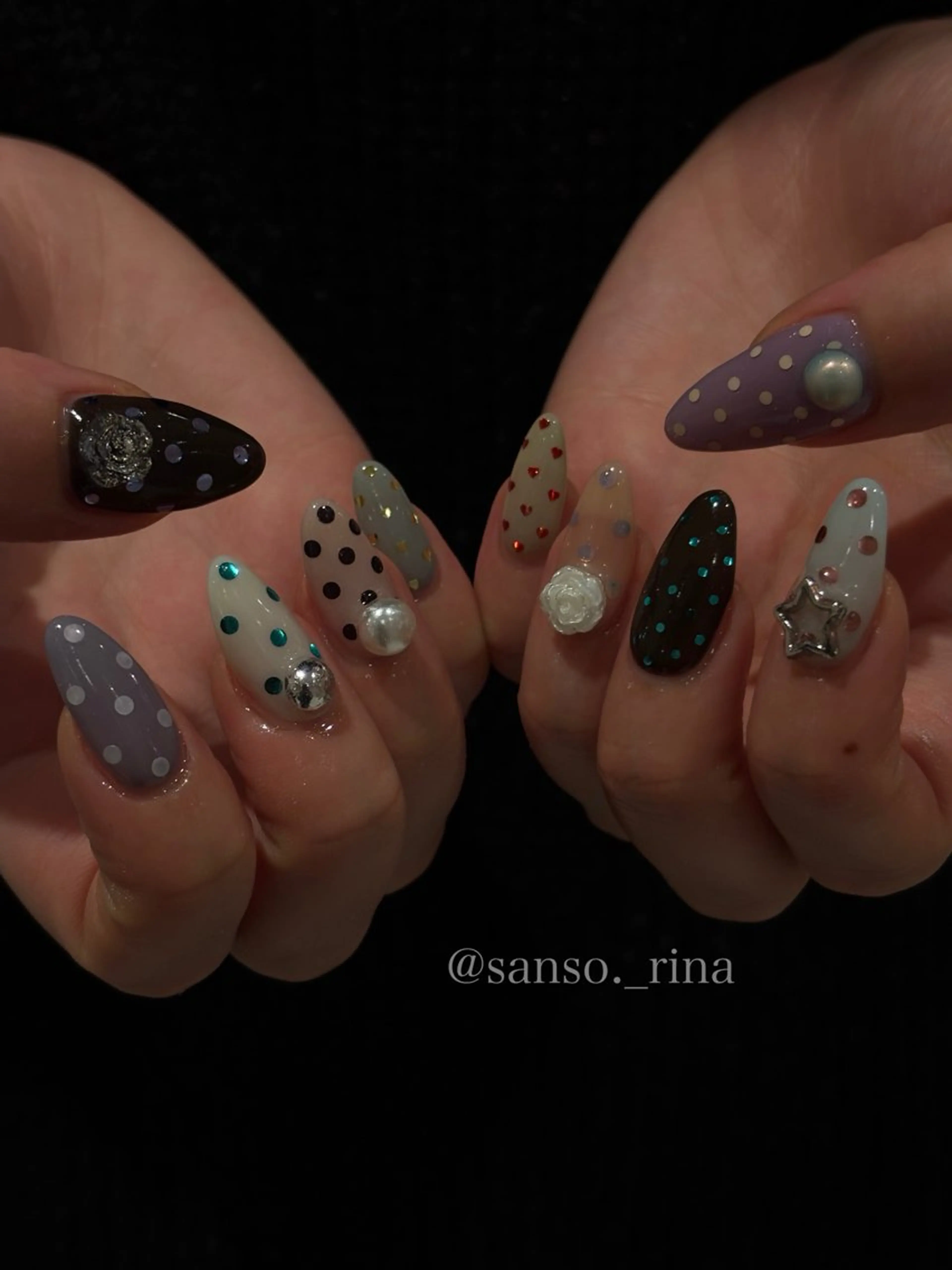 ネイル ハンドネイル フットネイル nuu  栄所属・早川 里奈のネイルデザイン