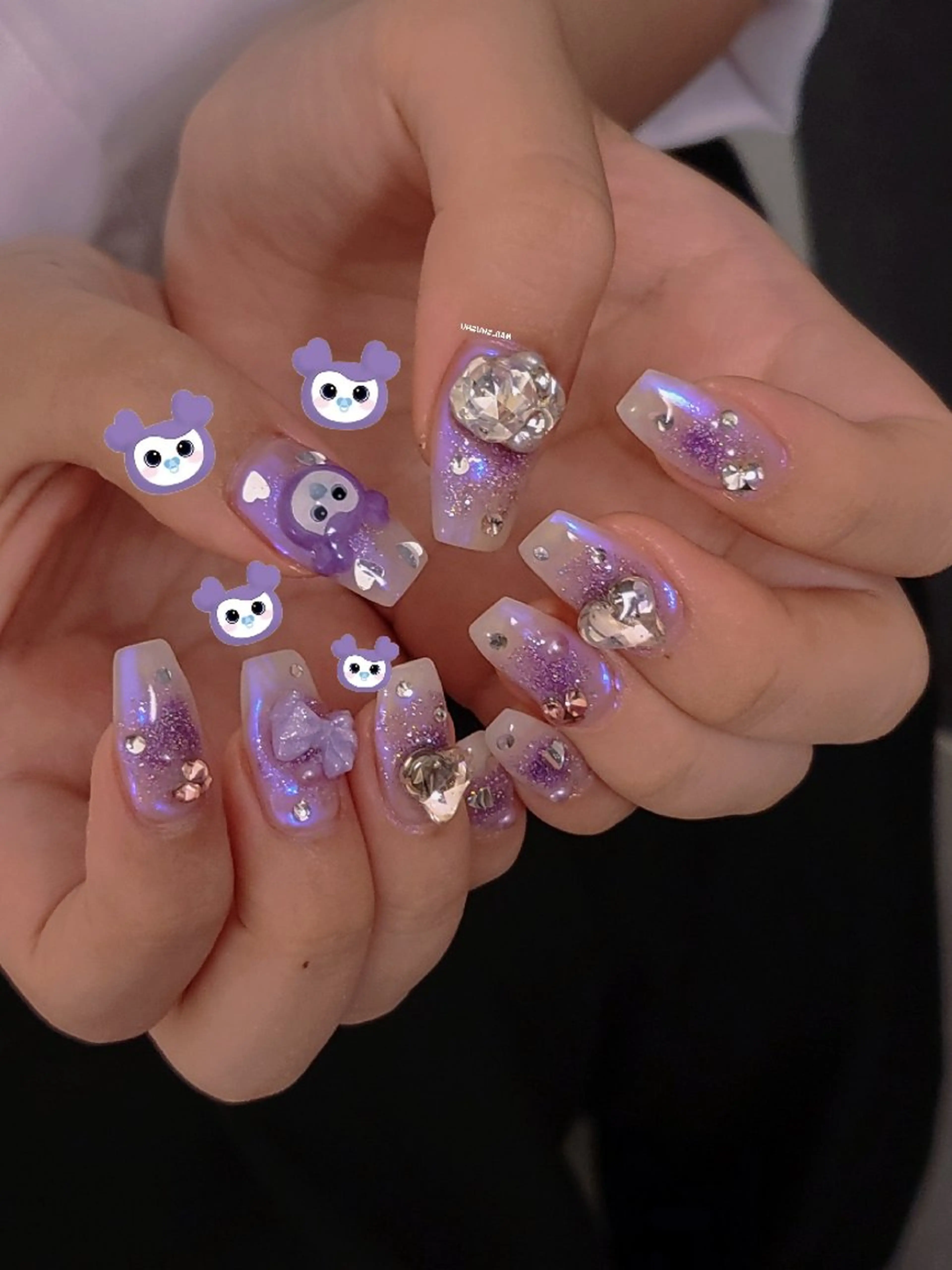 ネイル ハンドネイル 3dパーツ/流行り 👧shushu❤️のネイルデザイン