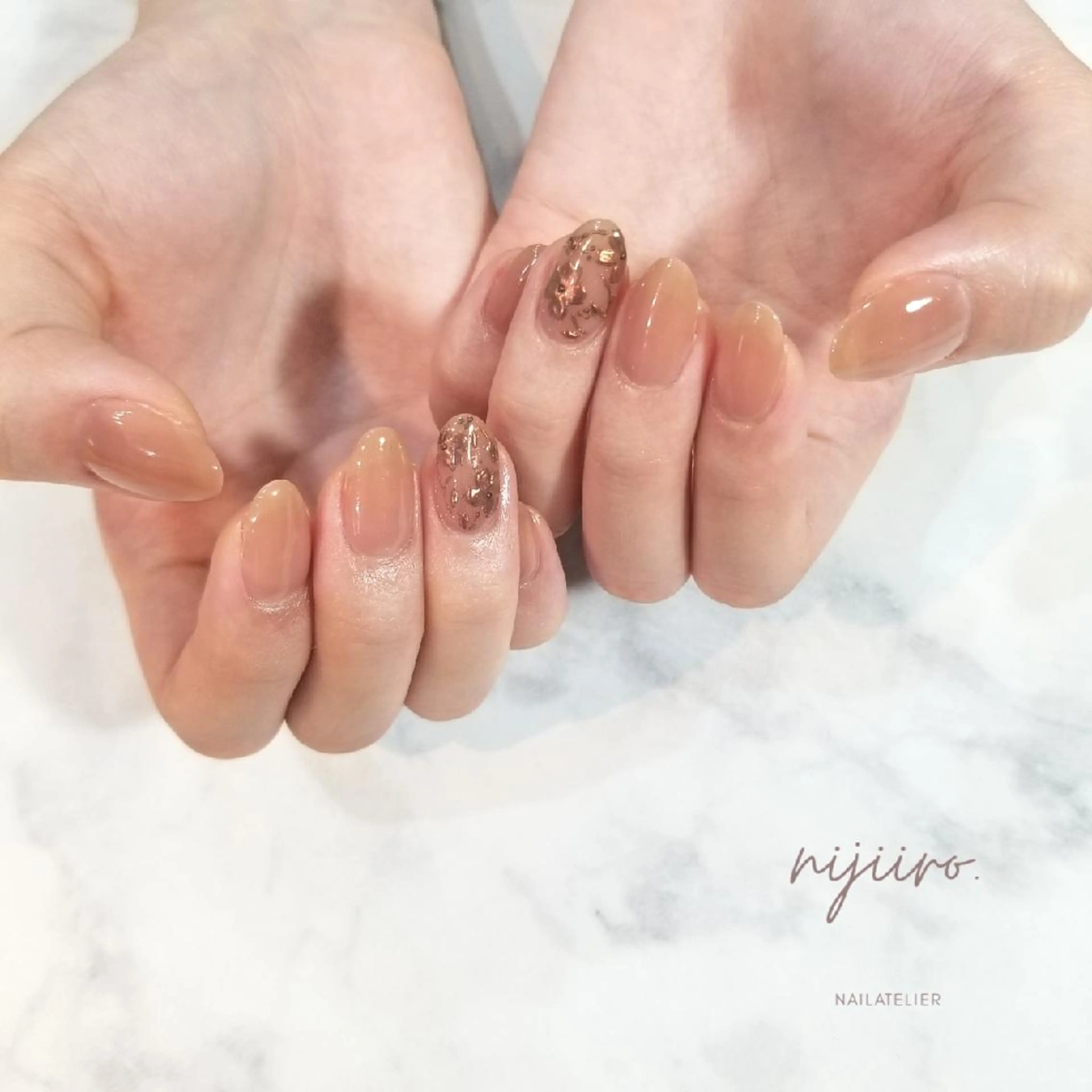 ネイル ワンカラーネイル ハンドネイル nailatelier nijiiro.所属・nijiiro🌈 サトウのネイルデザイン