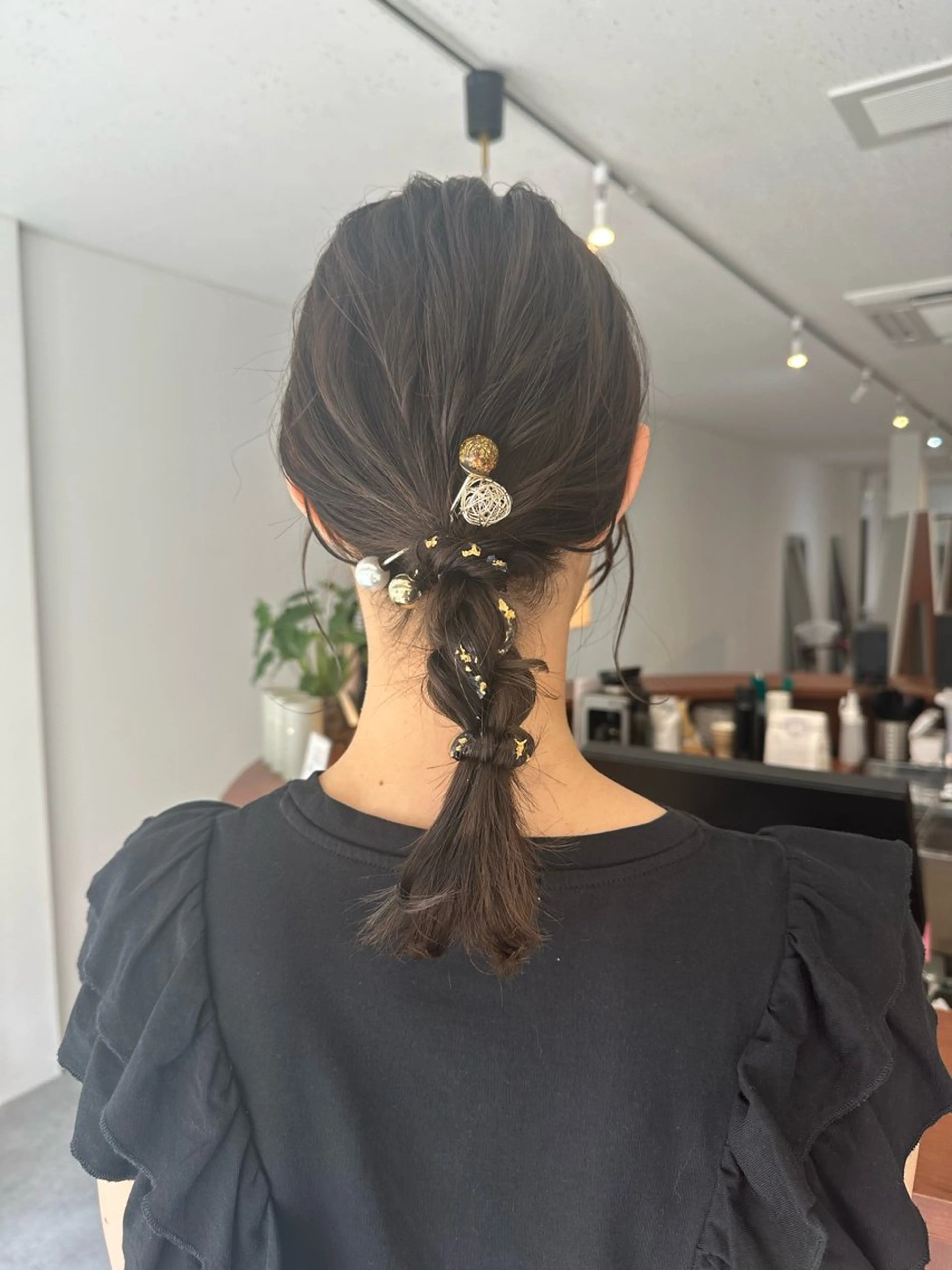 ミディアム ヘアセット 🌈トップデザイナー 金沢駅近nanamiのヘアスタイル