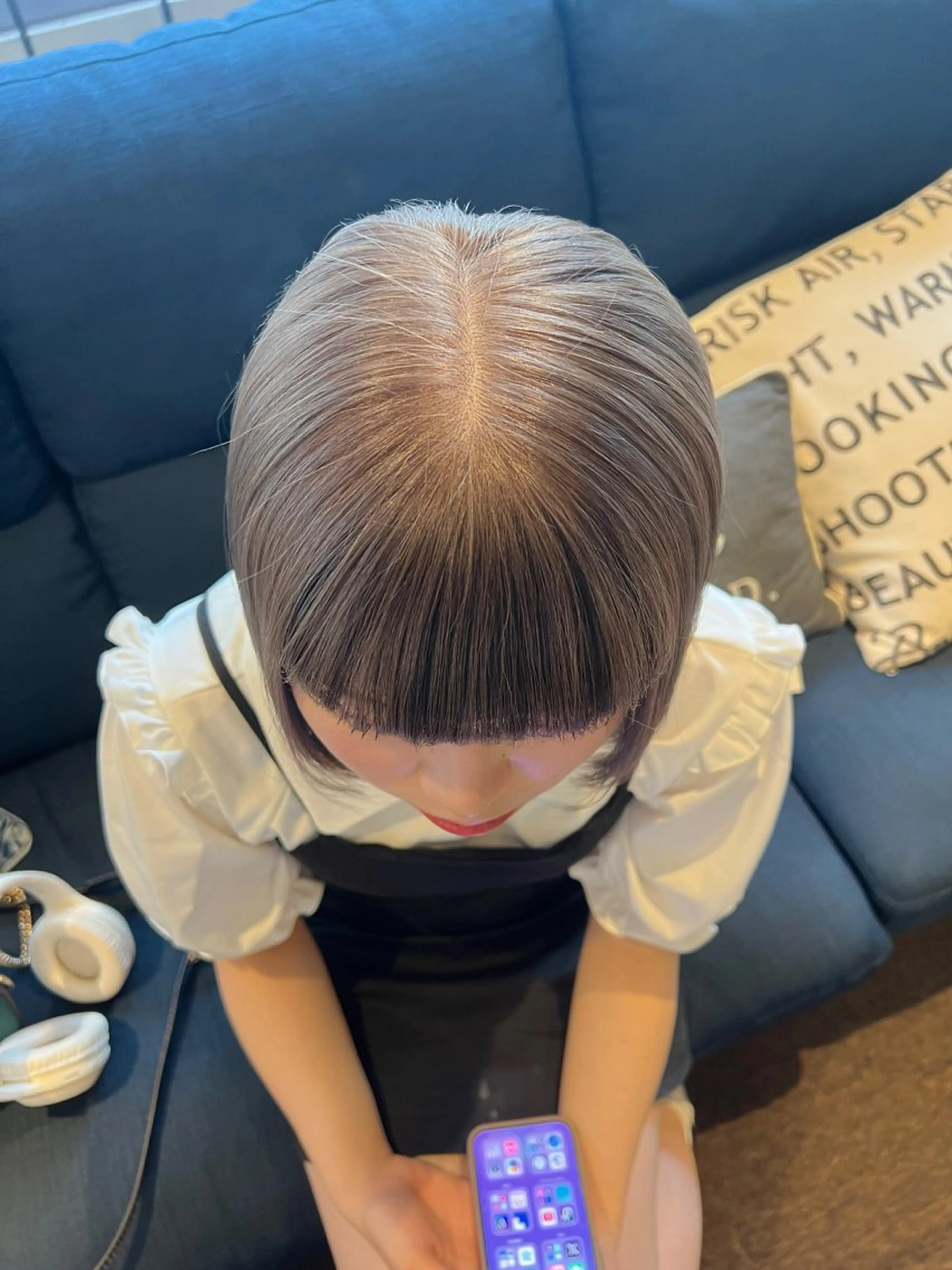 ショート カラー ヘアカラー Hanna by W_SALONのヘアスタイル