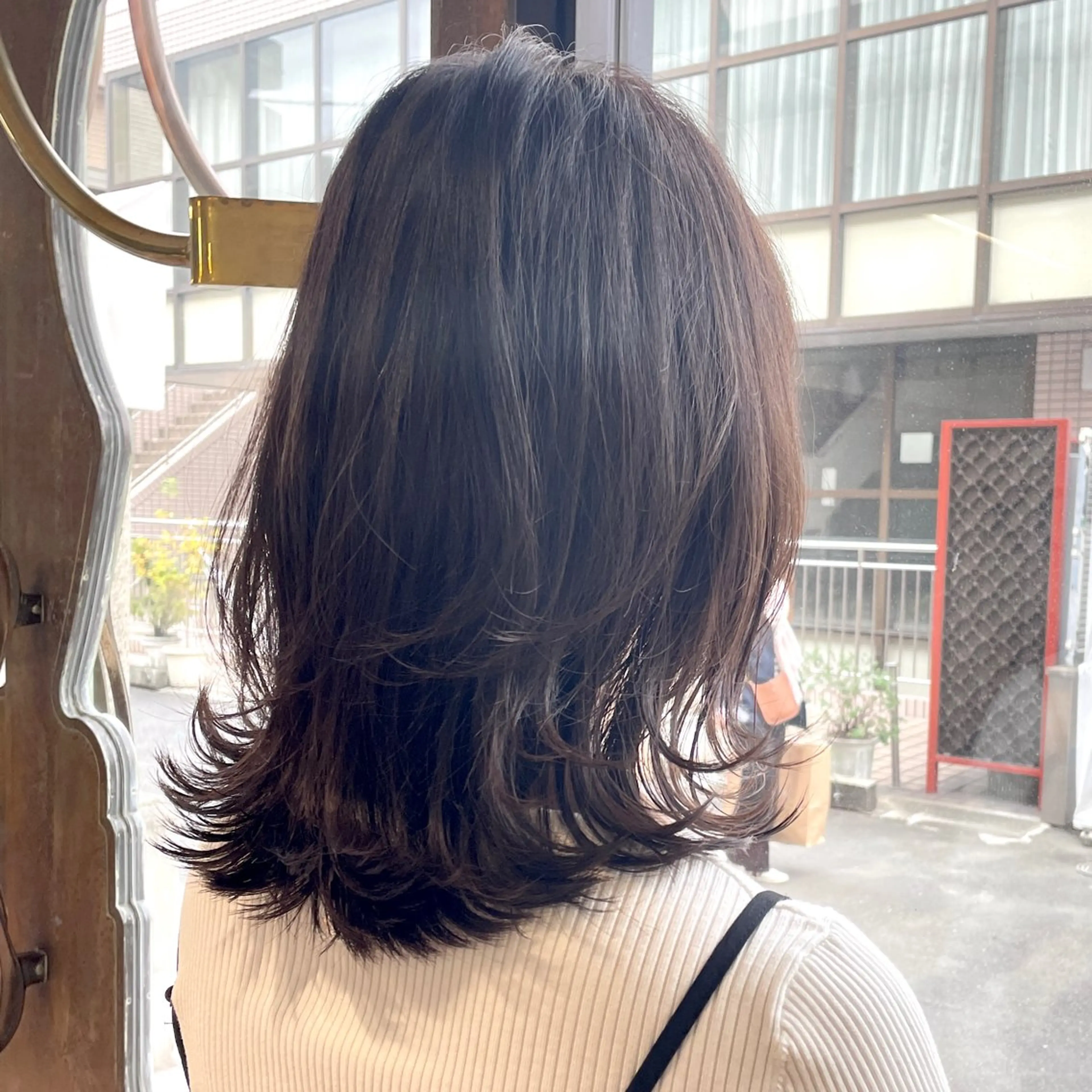 ミディアム カラー カット ヘアカラー トリートメント ヘッドスパ DX SHARE SALON所属・matka白髪ぼかし 大人ヘア/KEIKOのヘアスタイル