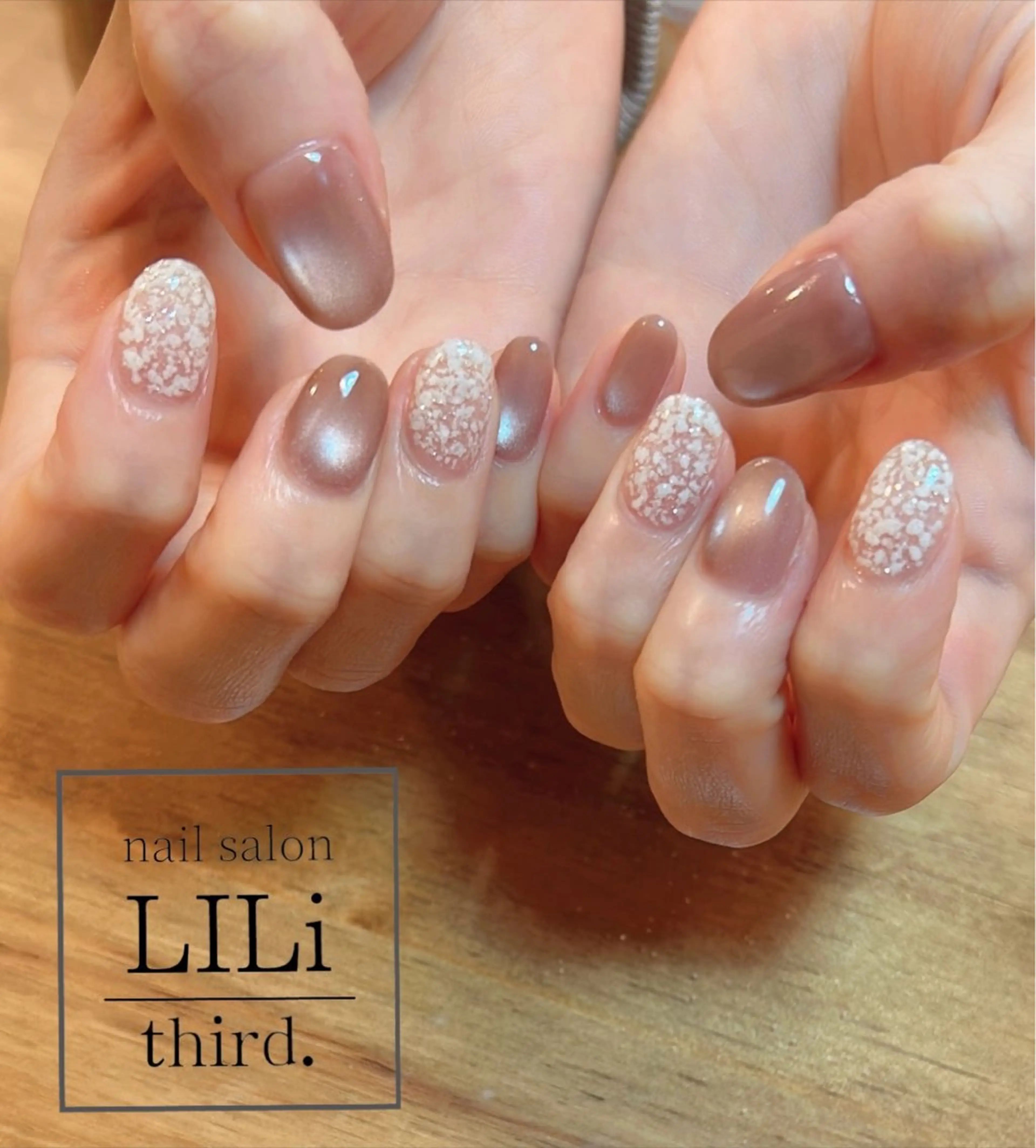 ネイル ジェルネイル マグネットネイル ハンドネイル nail salon LILi third.所属・Saya ᵕ̈*のネイルデザイン