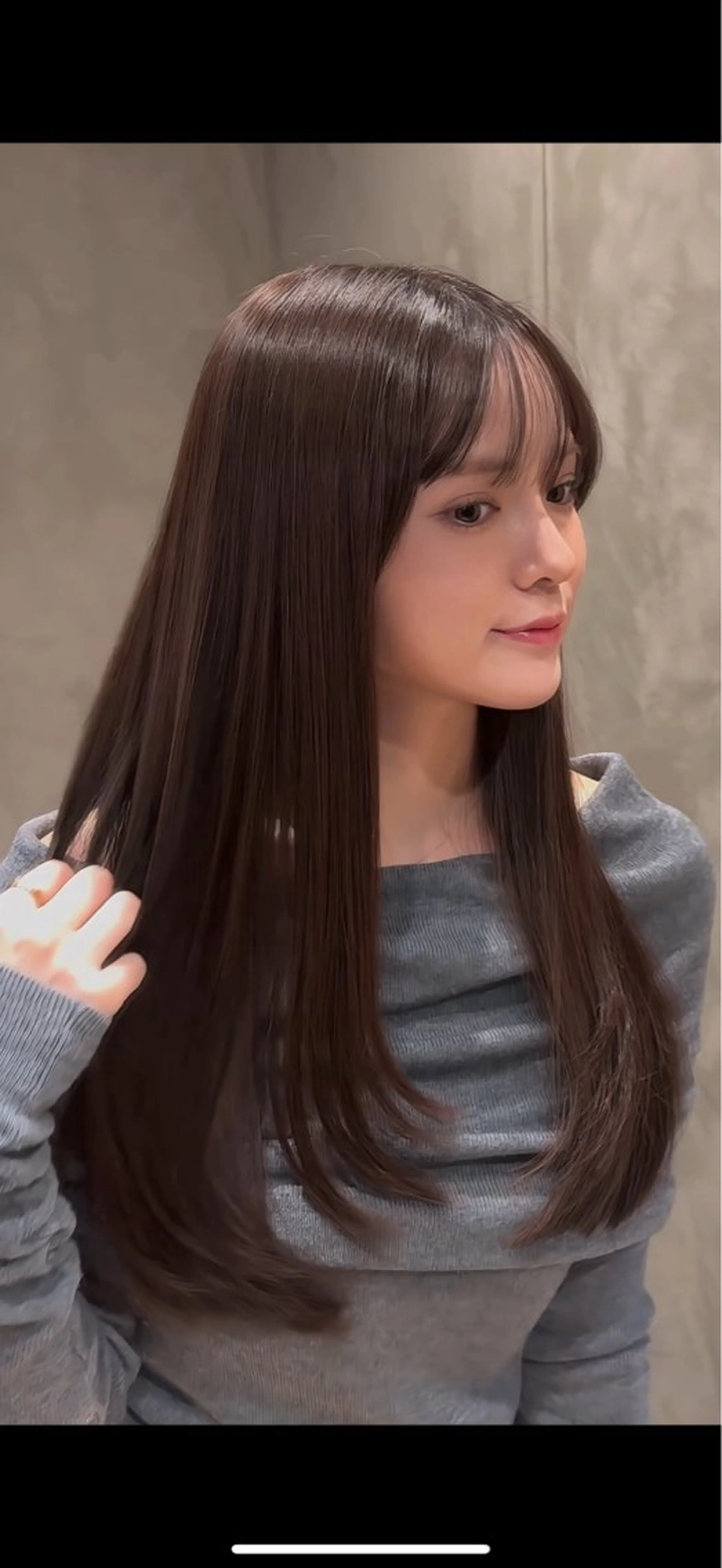 ロング レイヤーカット カット ヘアカラー トリートメント L'EANE THE TOKYO所属・美顔形成カット｜青山 髪質改善｜三浦秀太郎のヘアスタイル