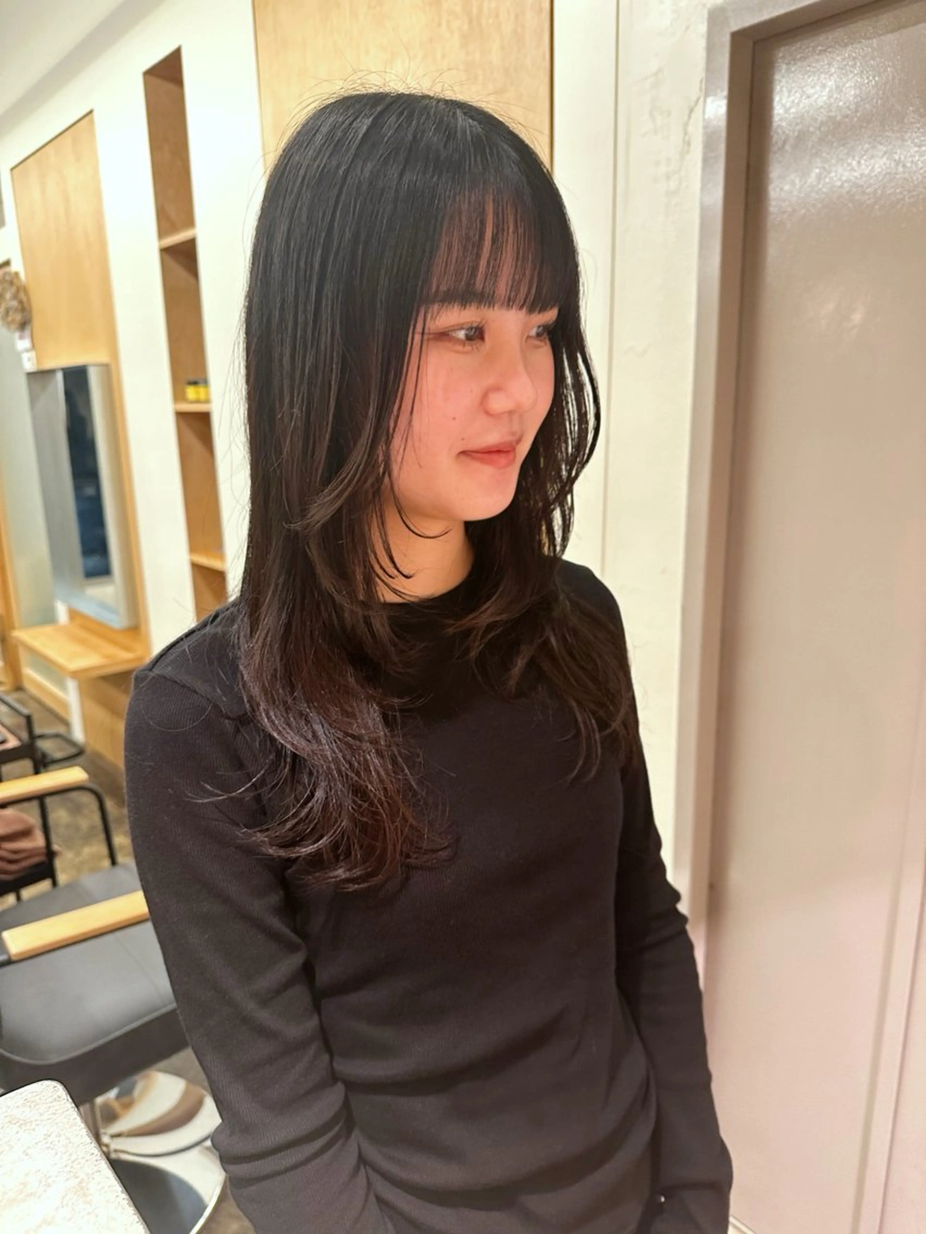 ロング カット yupi🐈‍⬛ レイヤー/パーマのヘアスタイル