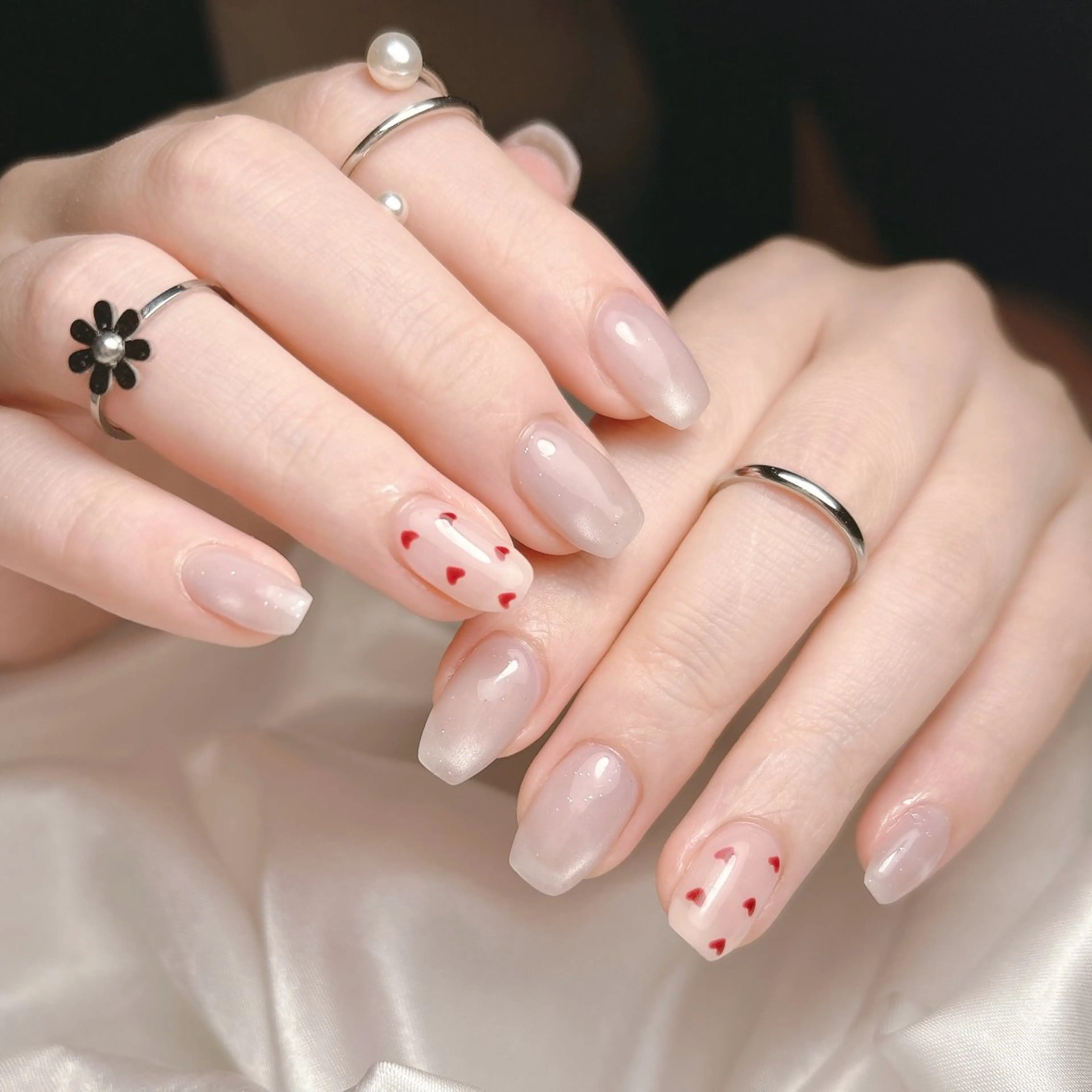 ネイル マグネットネイル ハンドネイル junna のぞいてねのネイルデザイン